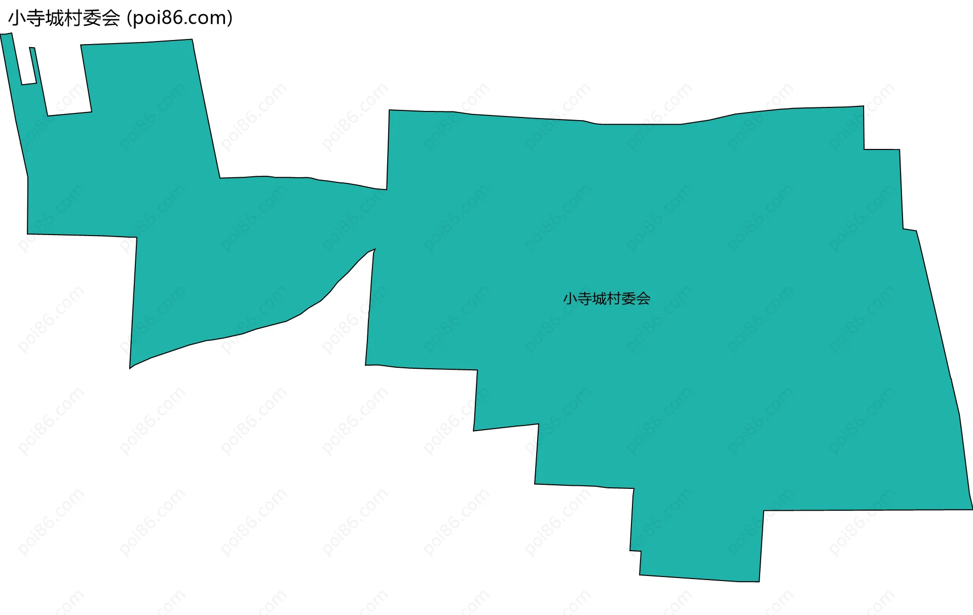 小寺城村委会边界地图