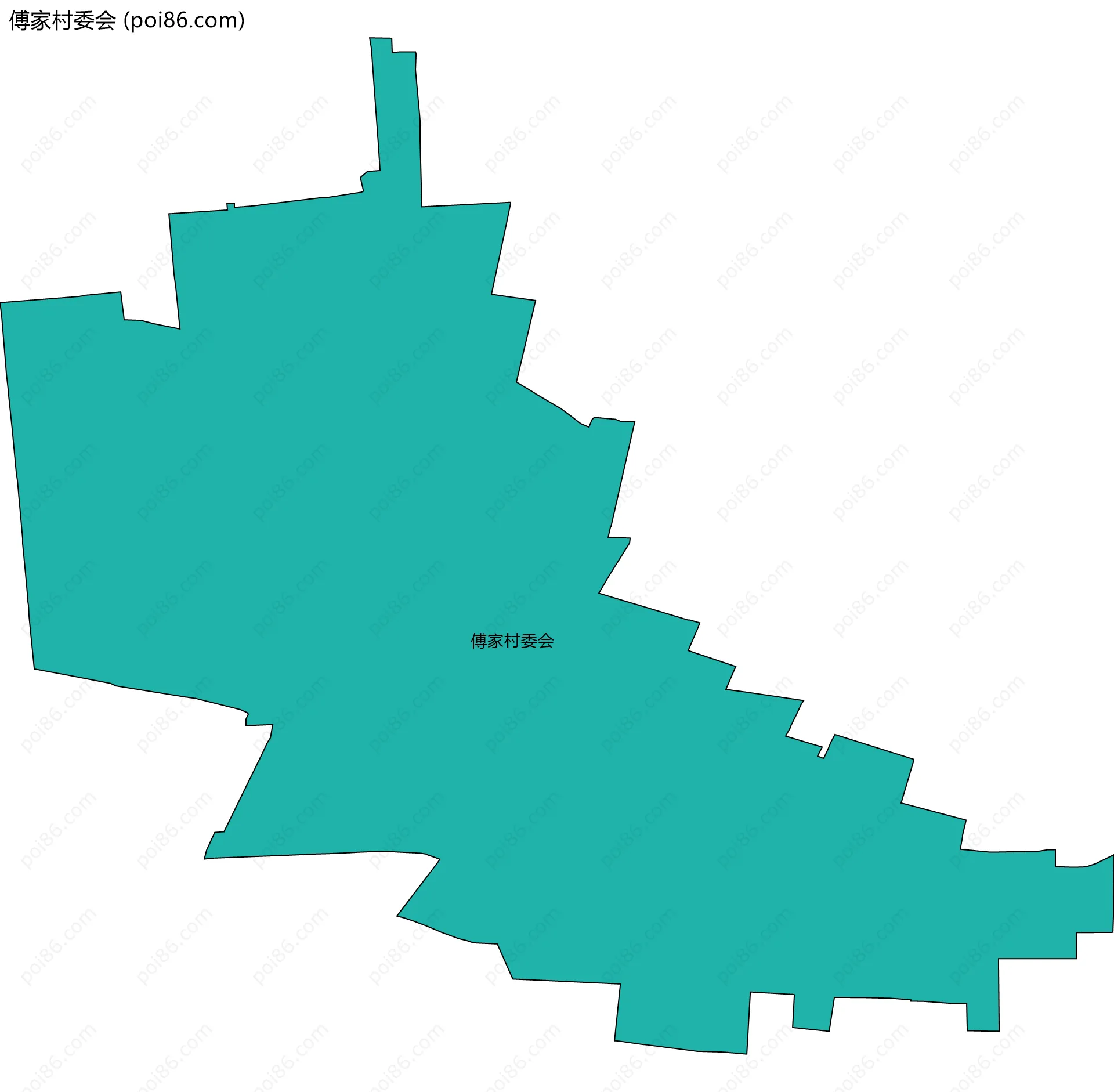 傅家村委会边界地图