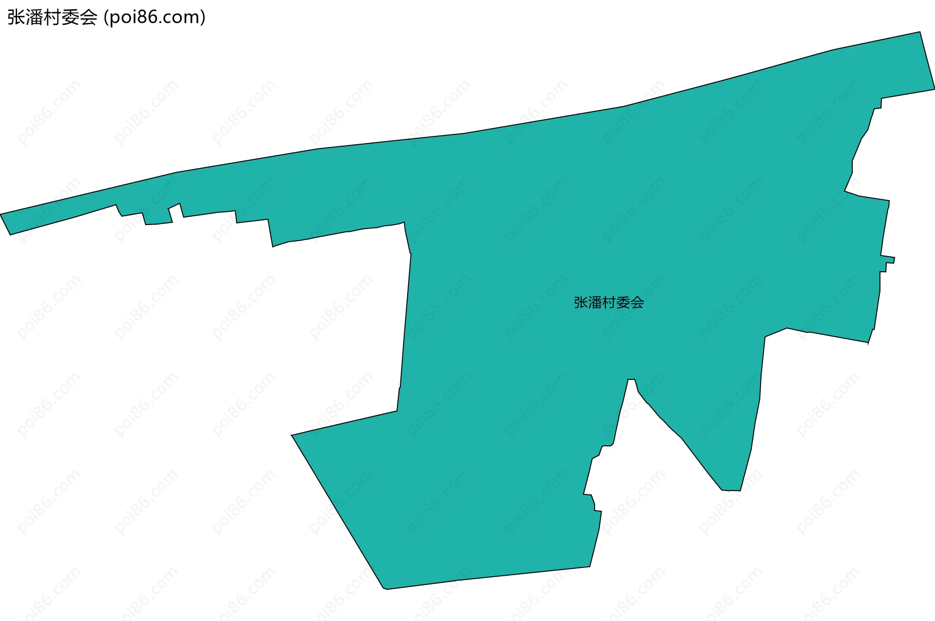 张潘村委会边界地图