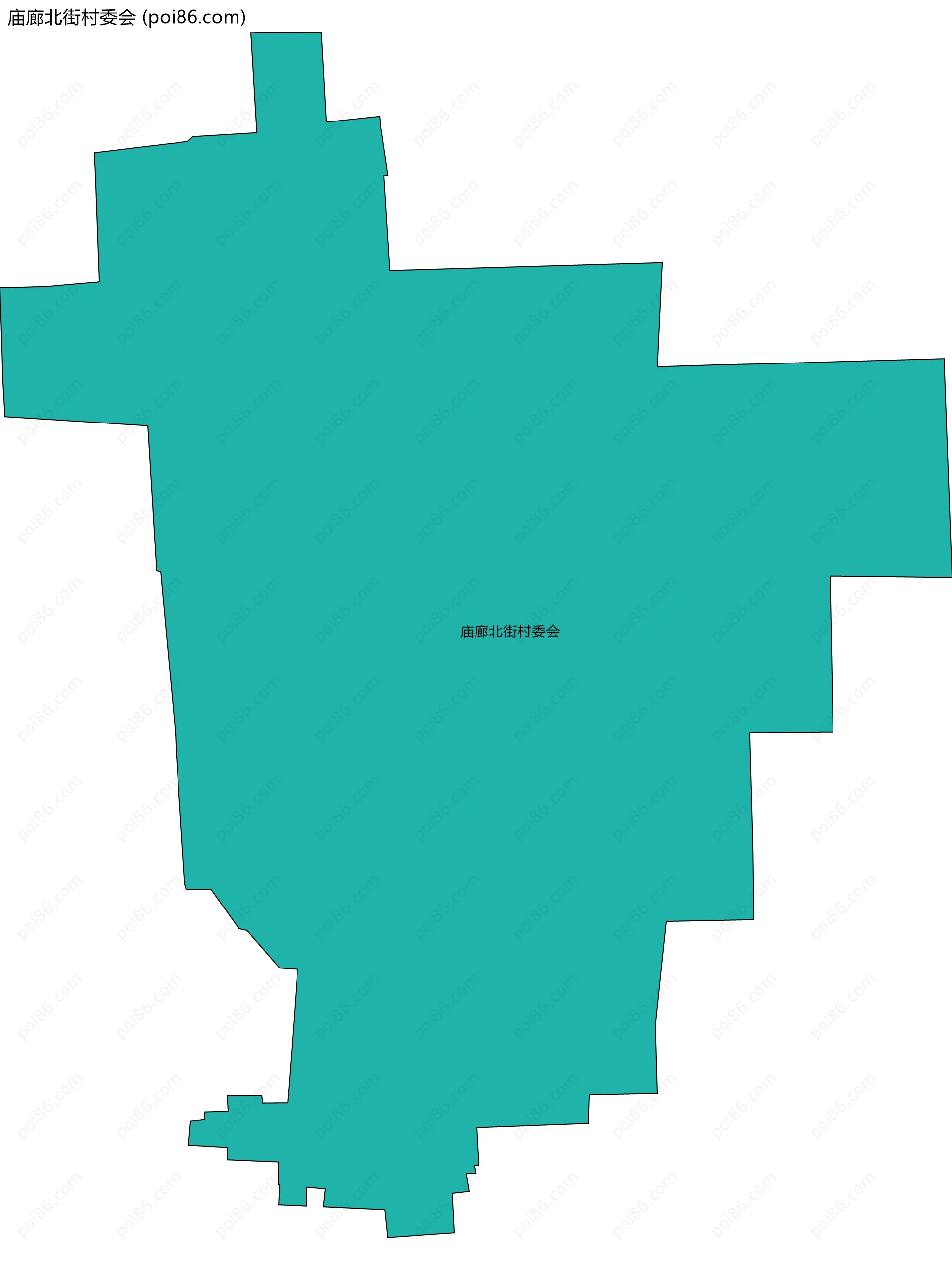庙廊北街村委会边界地图