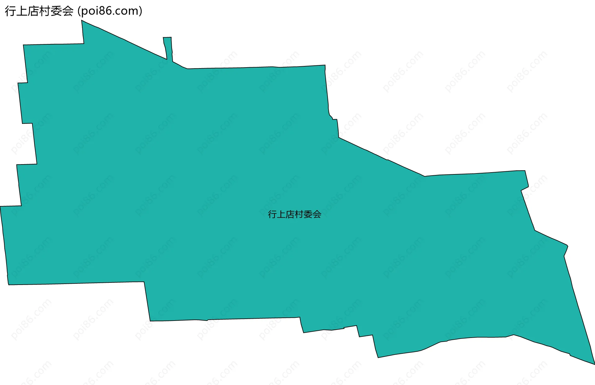 行上店村委会边界地图