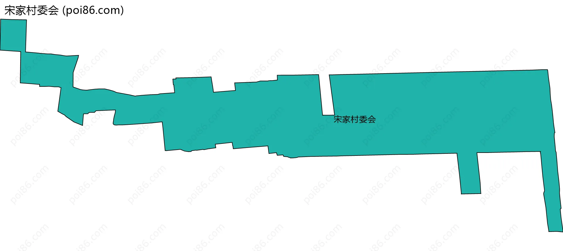 宋家村委会边界地图