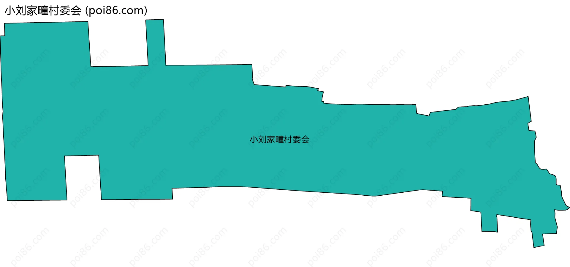 小刘家疃村委会边界地图