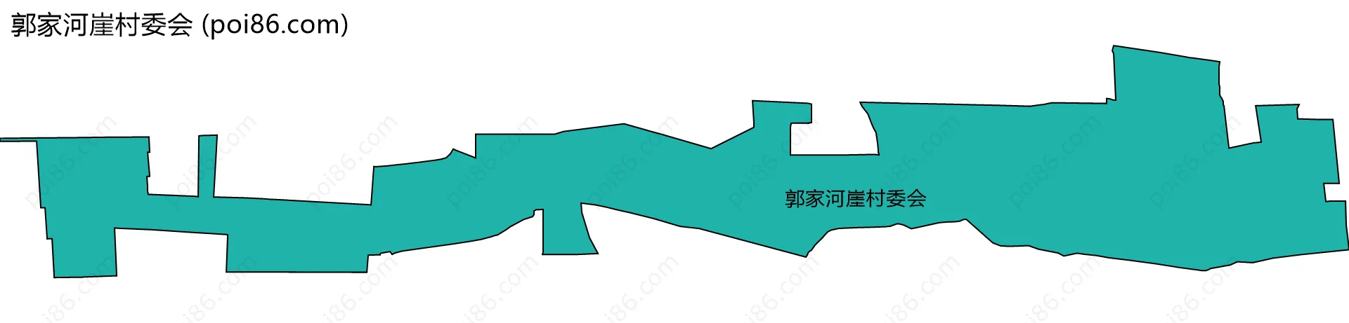 郭家河崖村委会边界地图