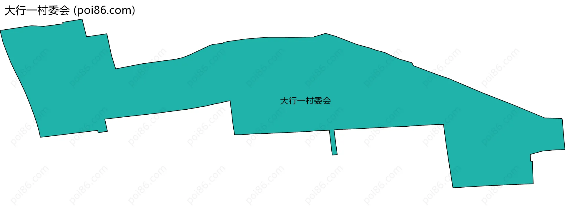 大行一村委会边界地图
