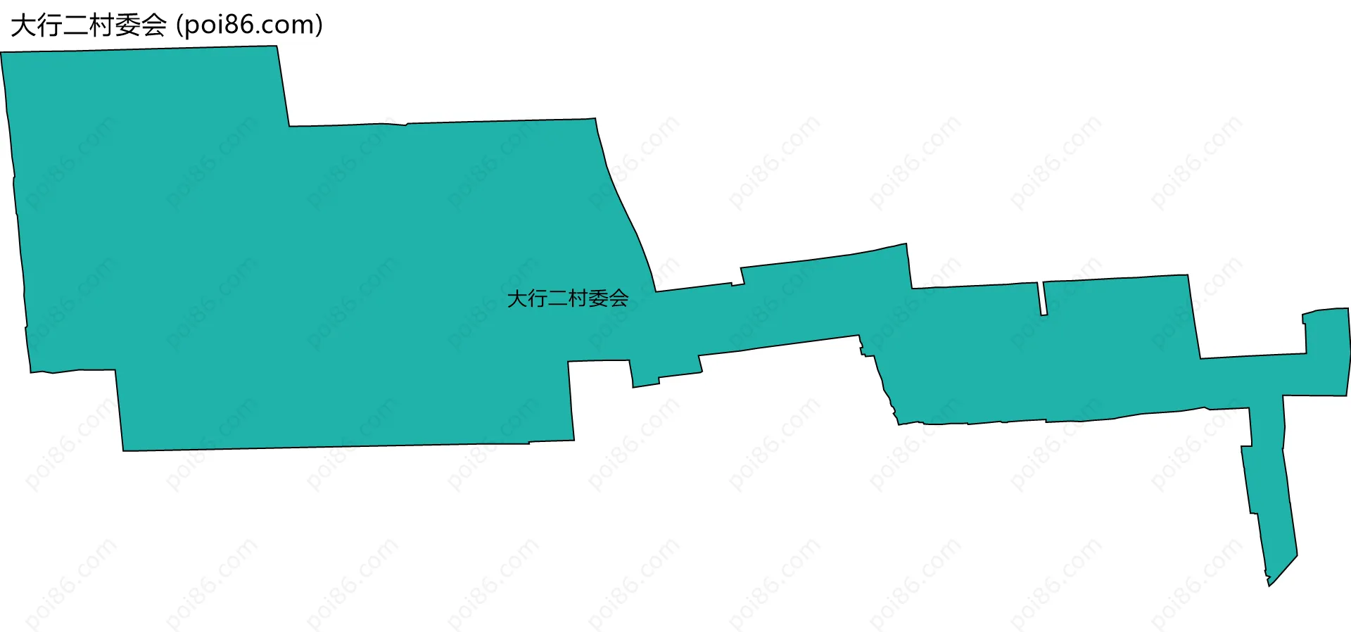 大行二村委会边界地图