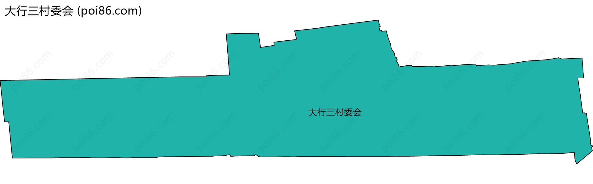 大行三村委会边界地图