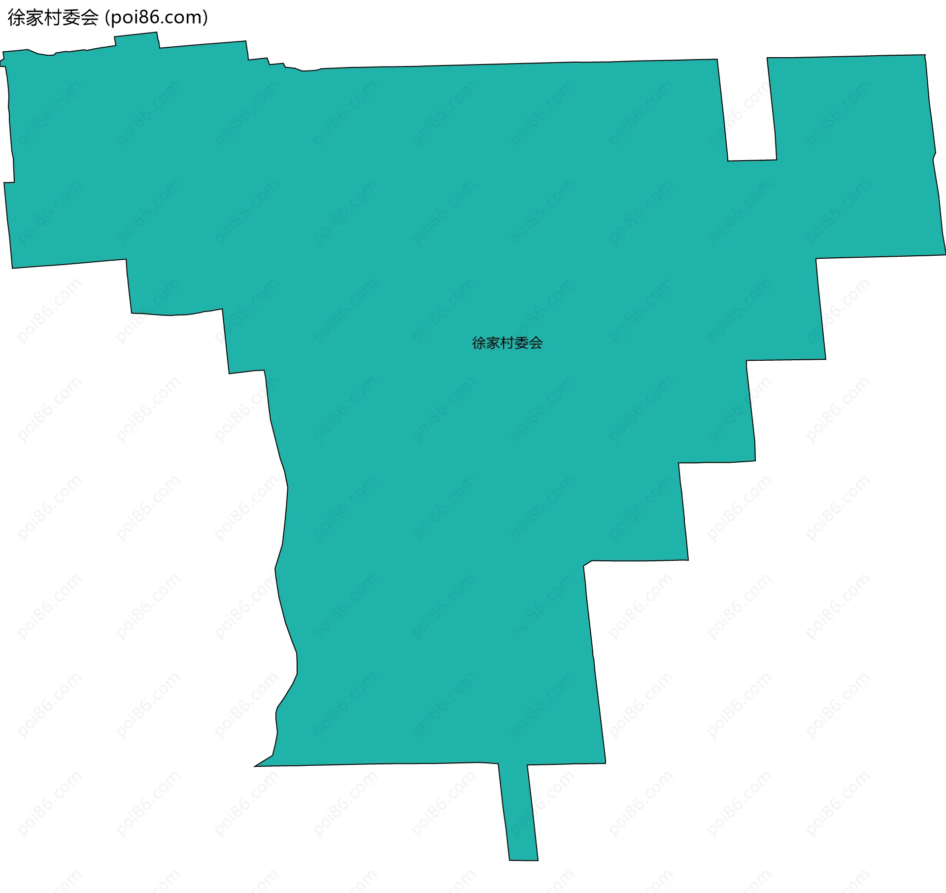 徐家村委会边界地图