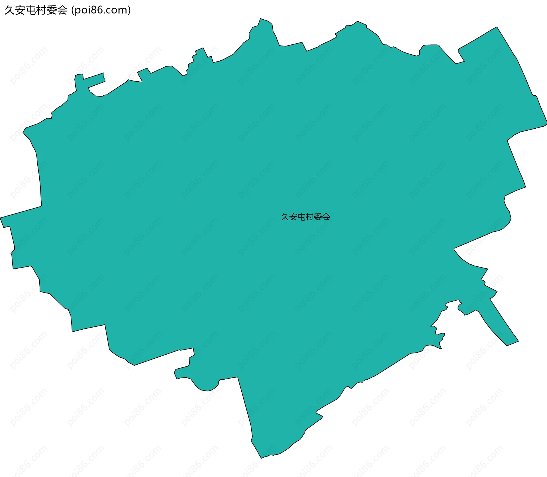 久安屯村委会边界地图