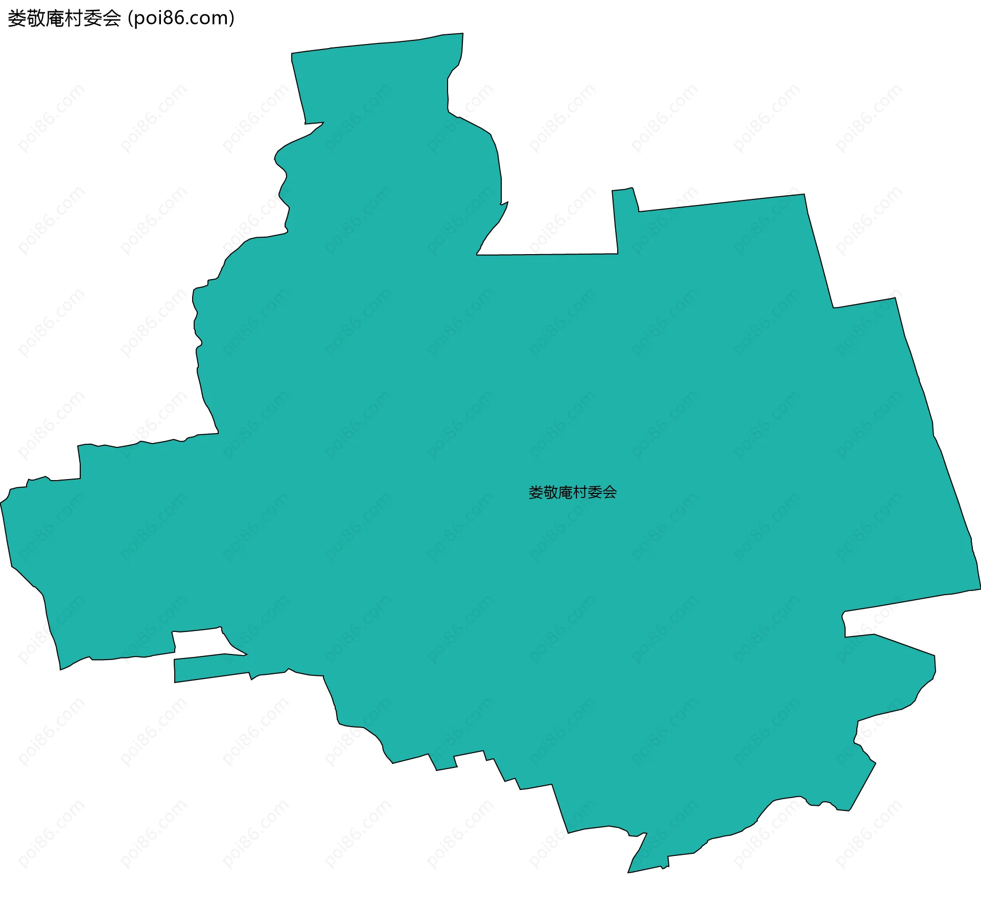 娄敬庵村委会边界地图