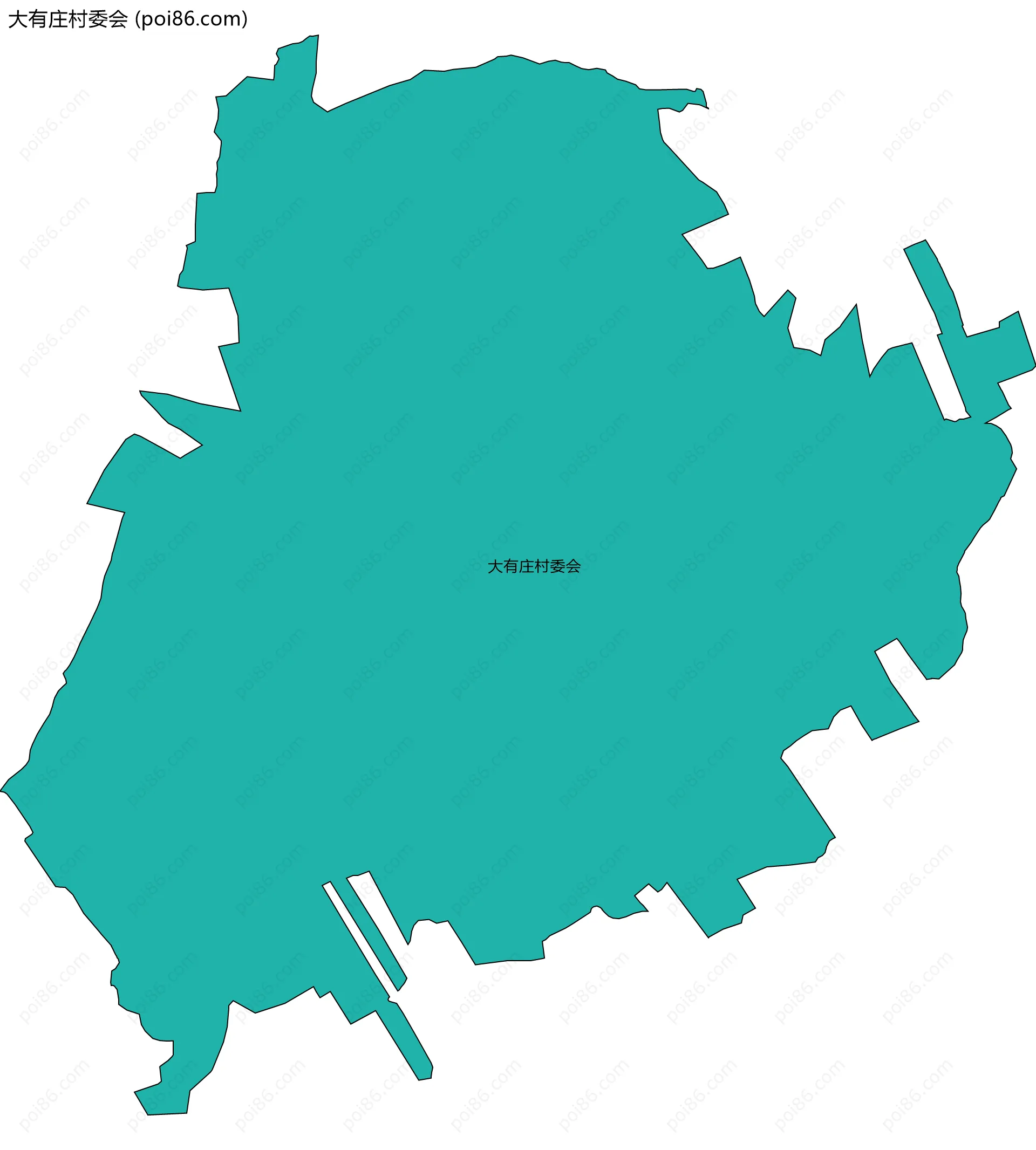 大有庄村委会边界地图