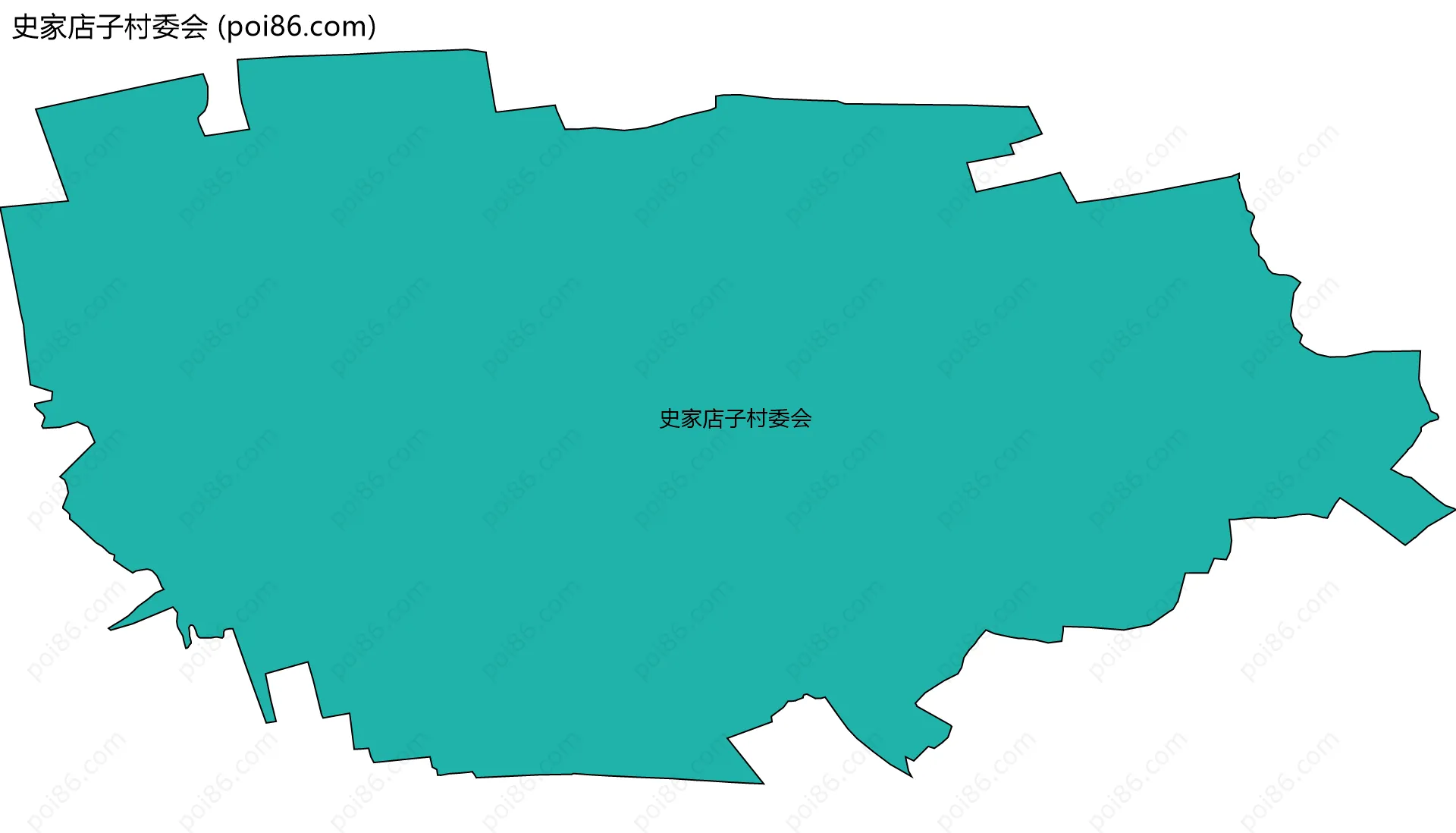 史家店子村委会边界地图