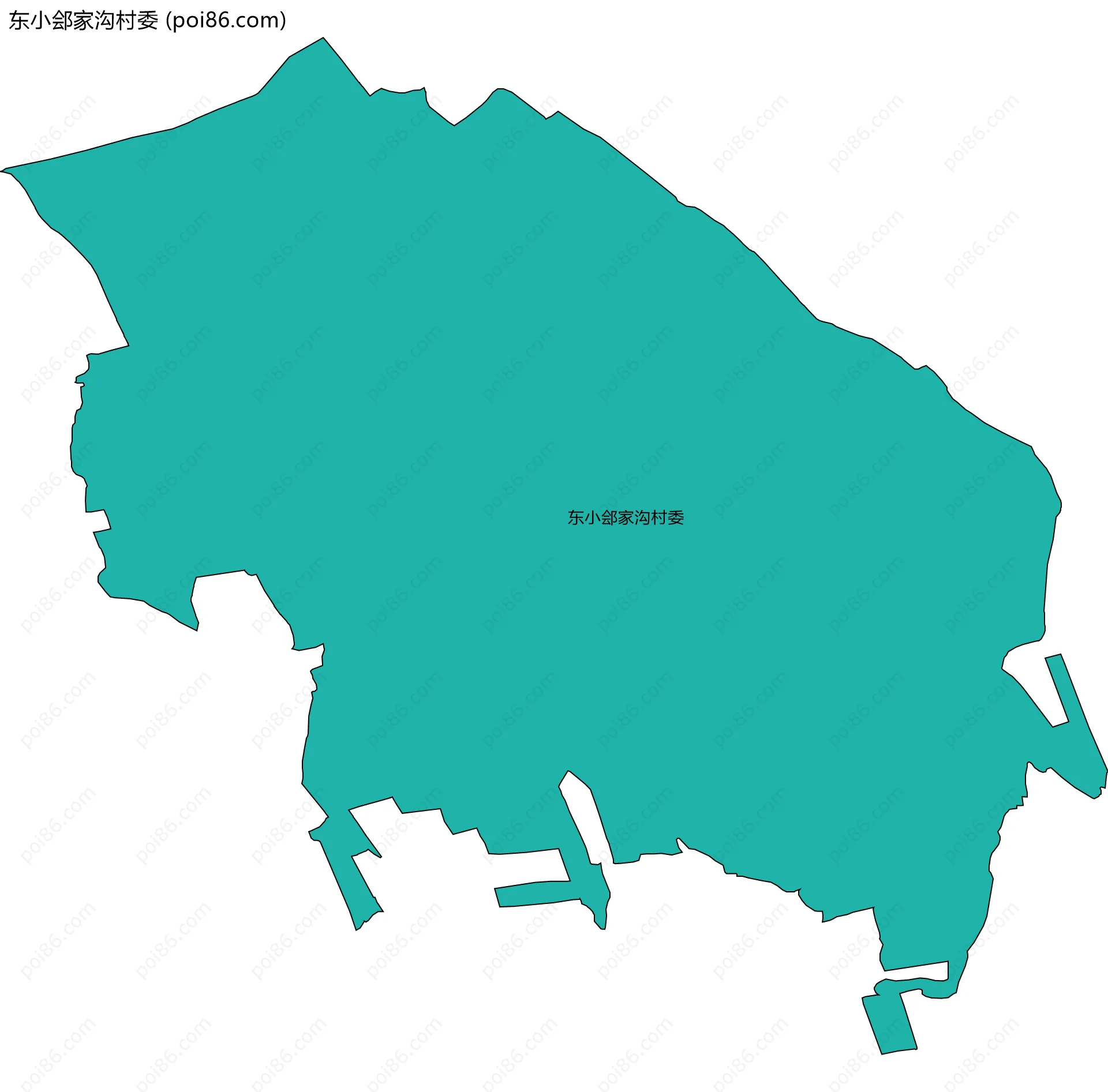 东小郐家沟村委边界地图