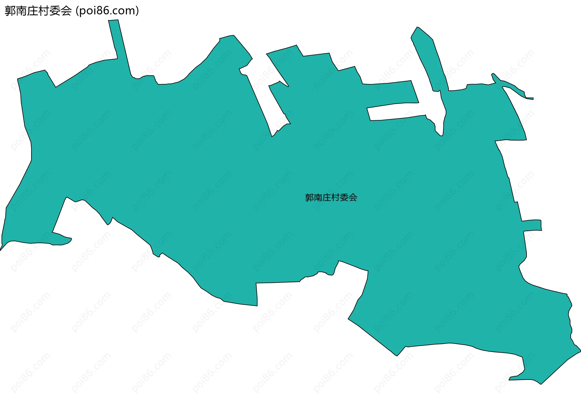 郭南庄村委会边界地图