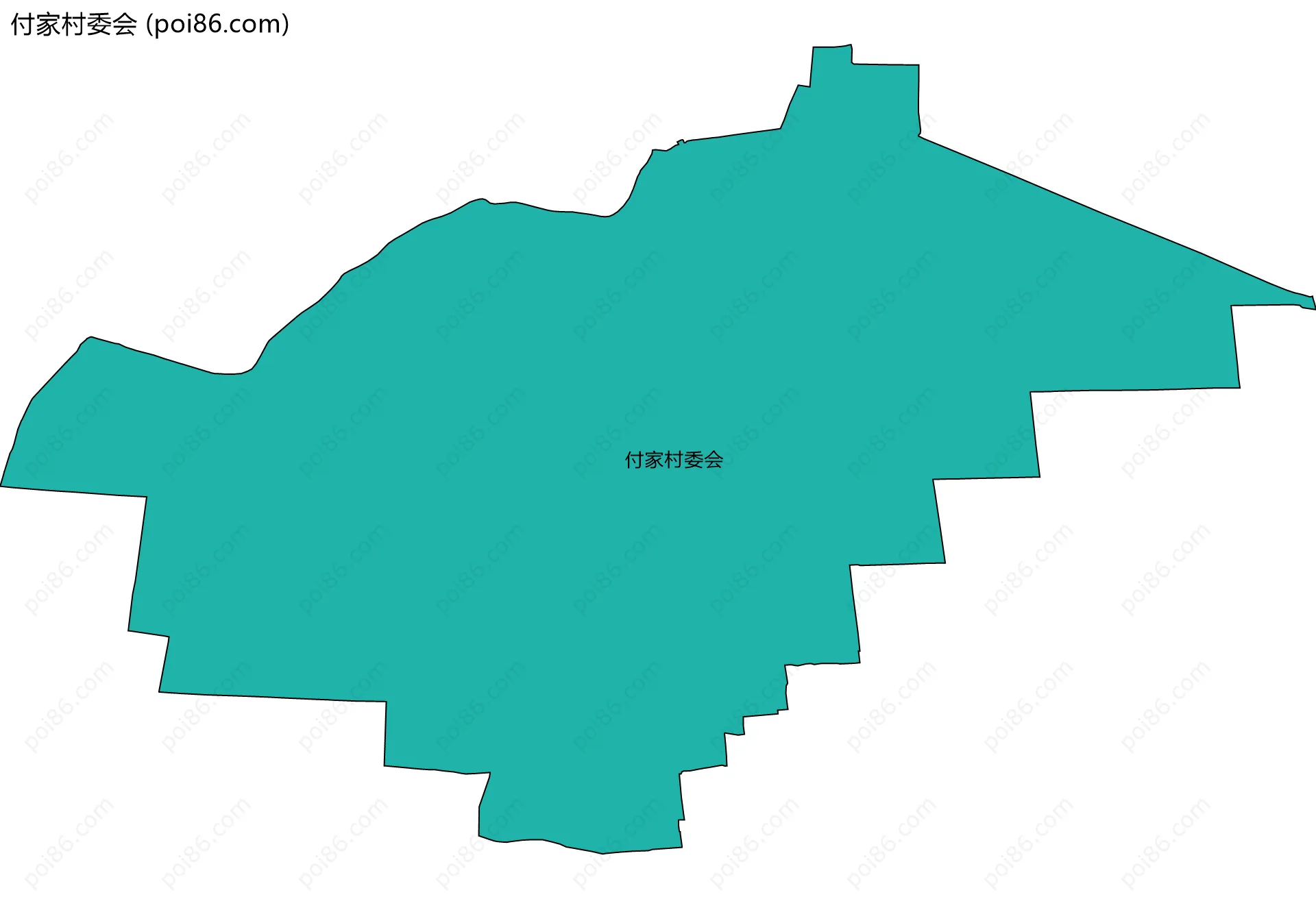 付家村委会边界地图