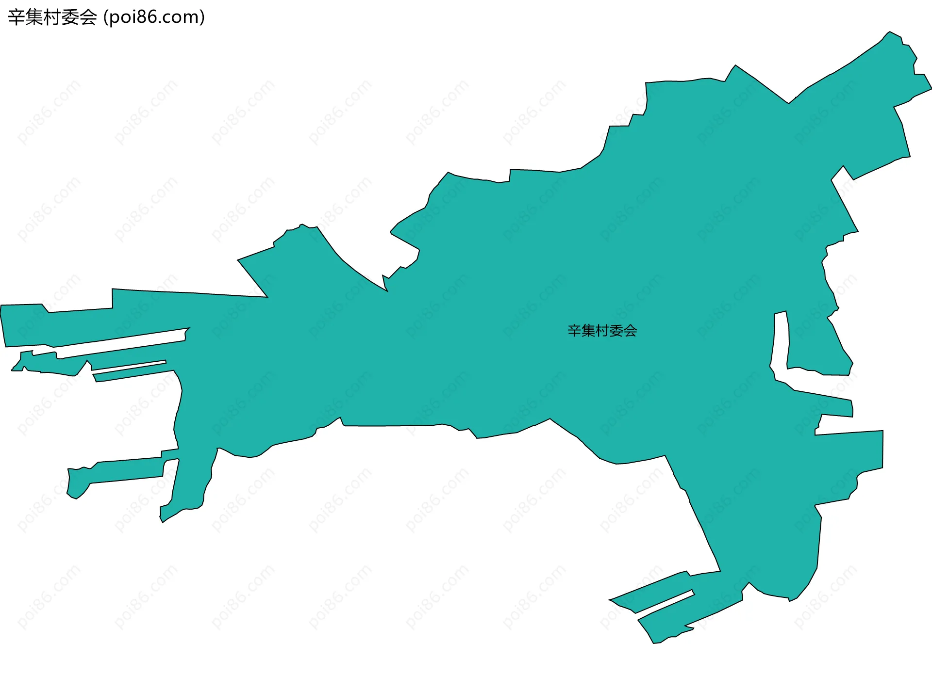 辛集村委会边界地图