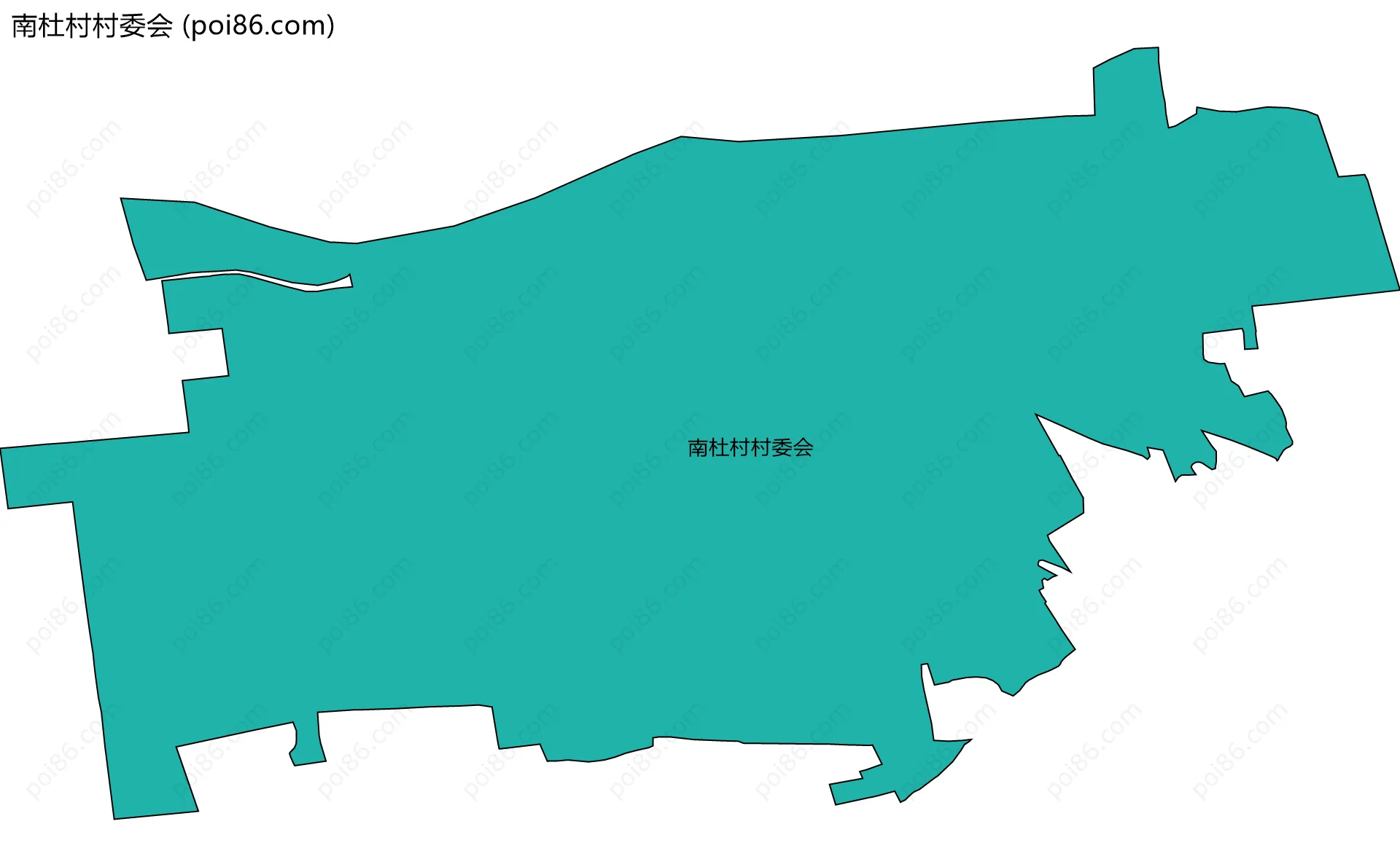 南杜村村委会边界地图