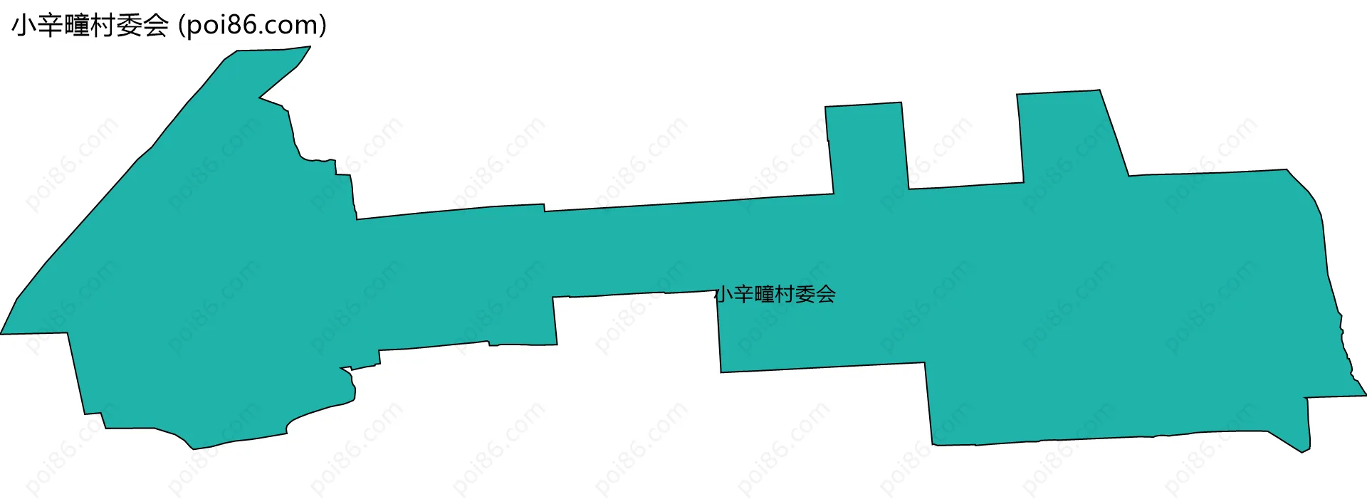 小辛疃村委会边界地图
