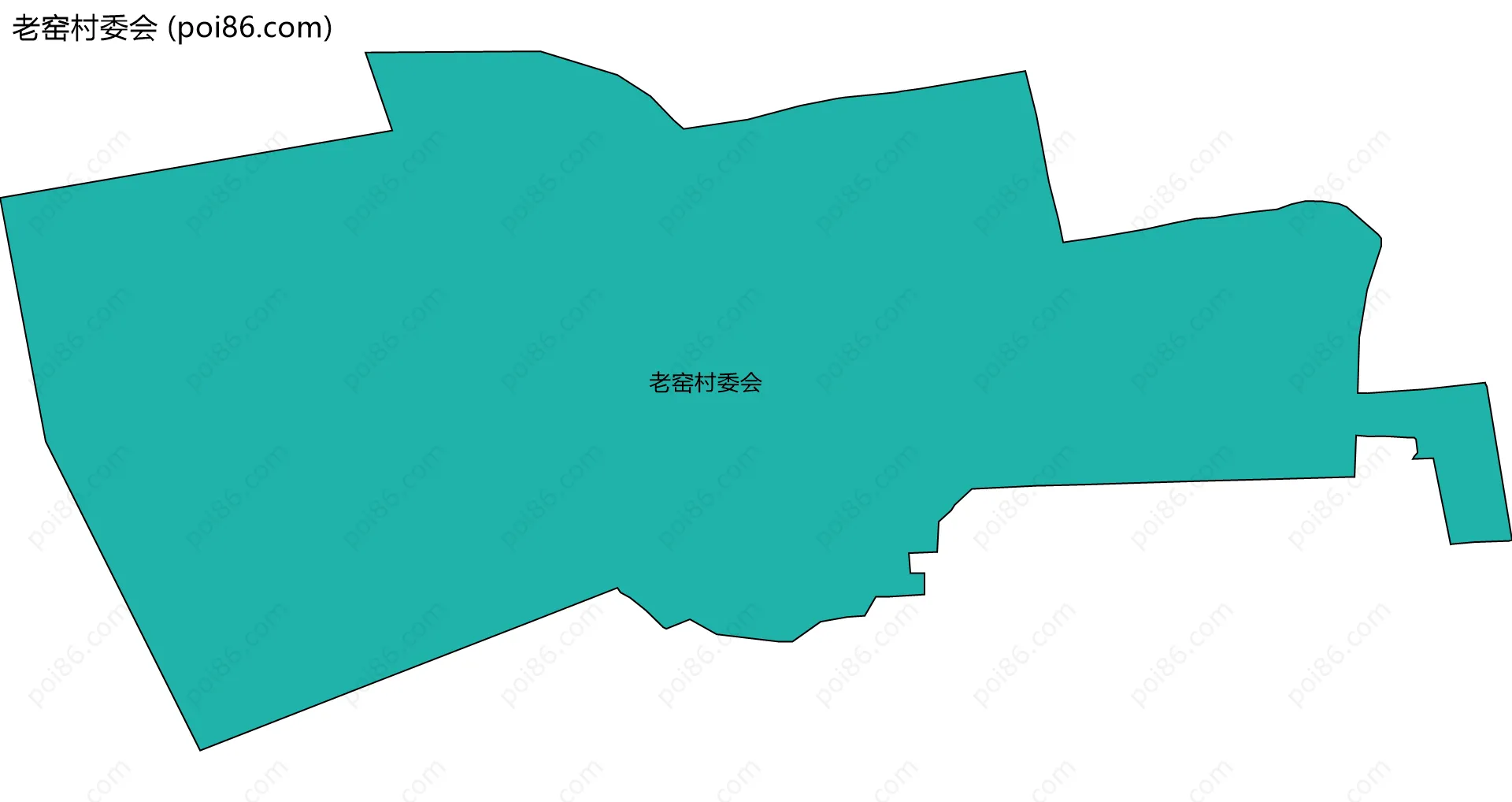 老窑村委会边界地图