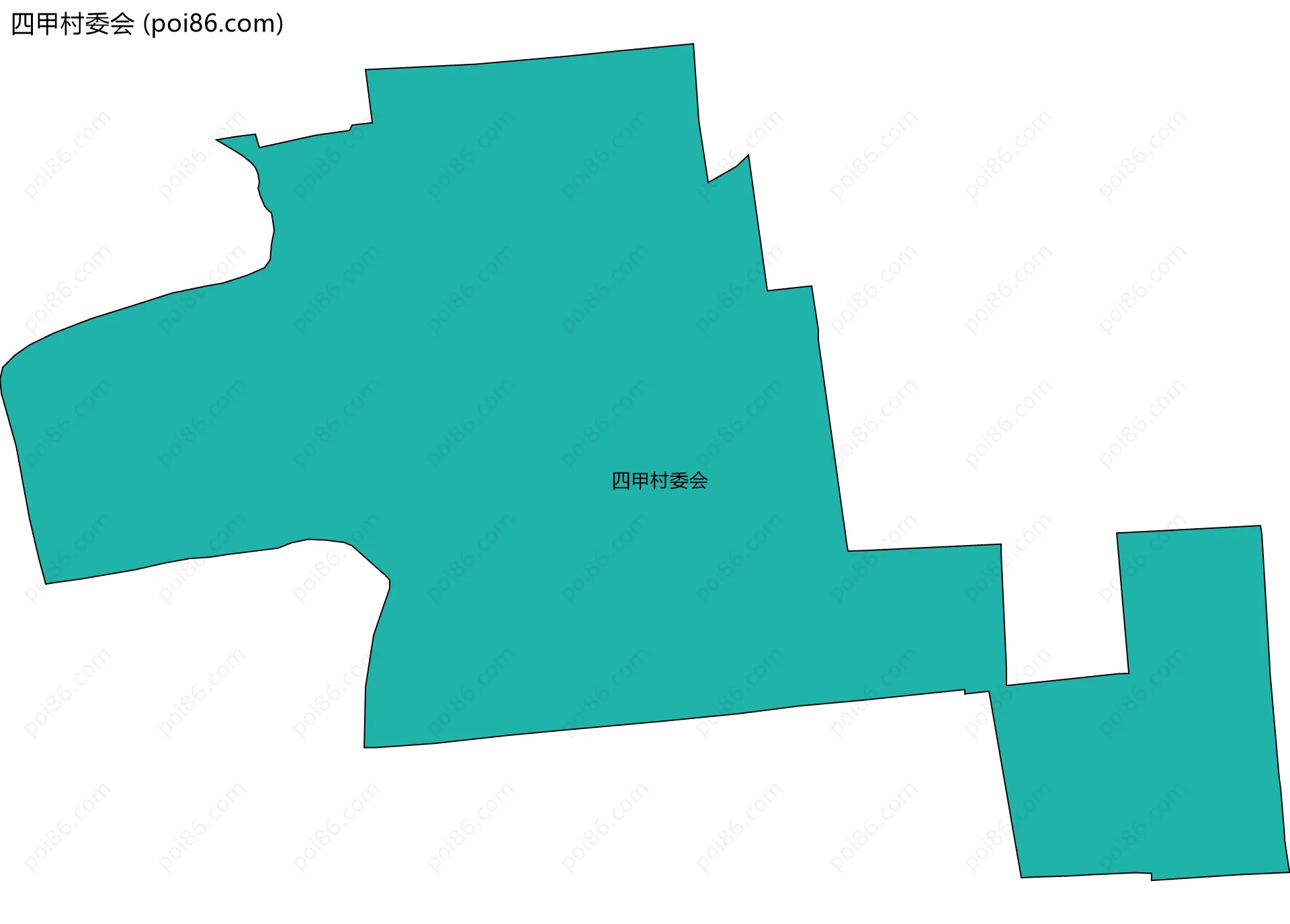 四甲村委会边界地图