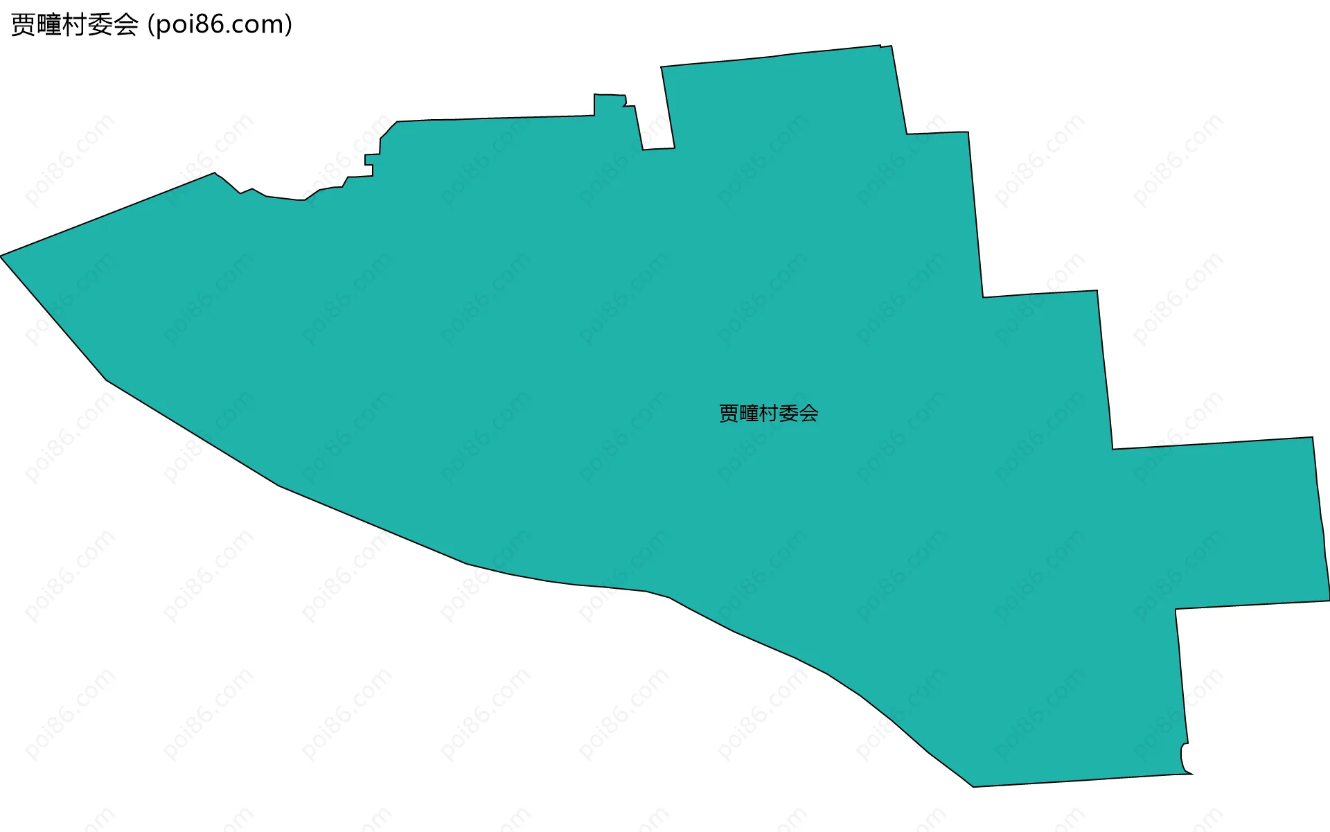 贾疃村委会边界地图