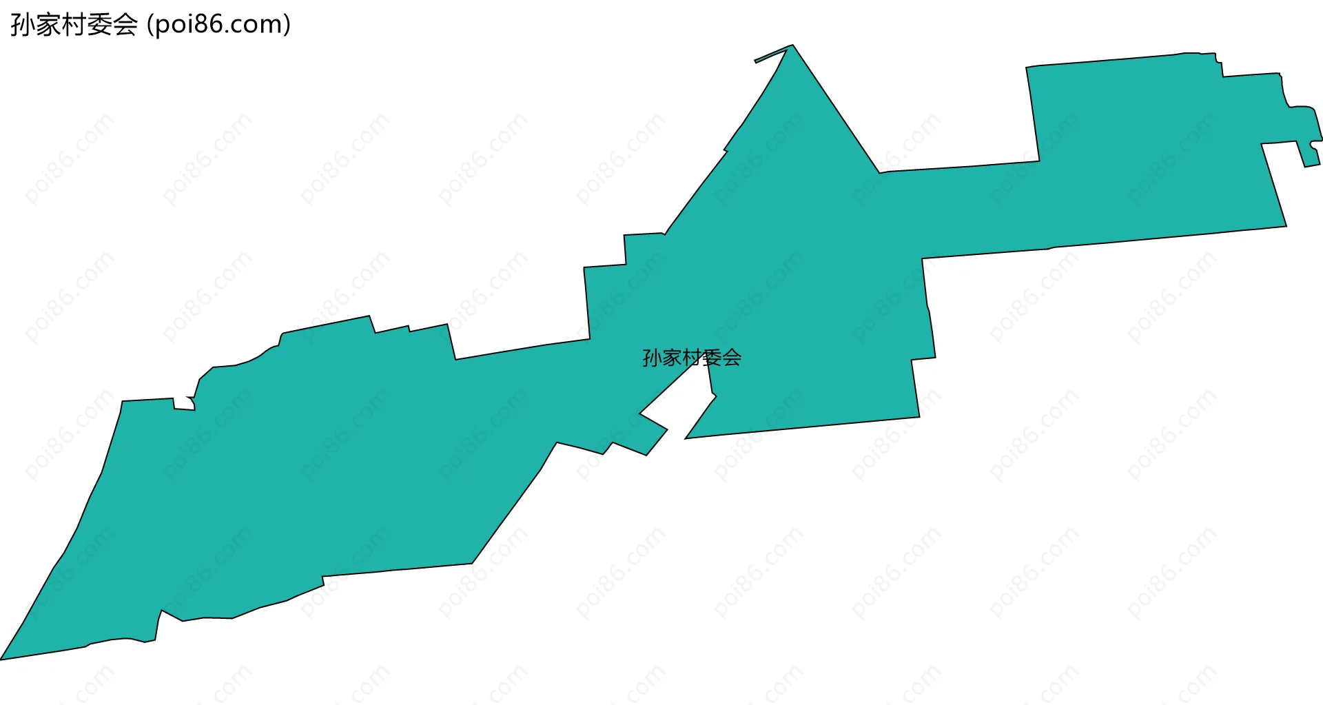 孙家村委会边界地图