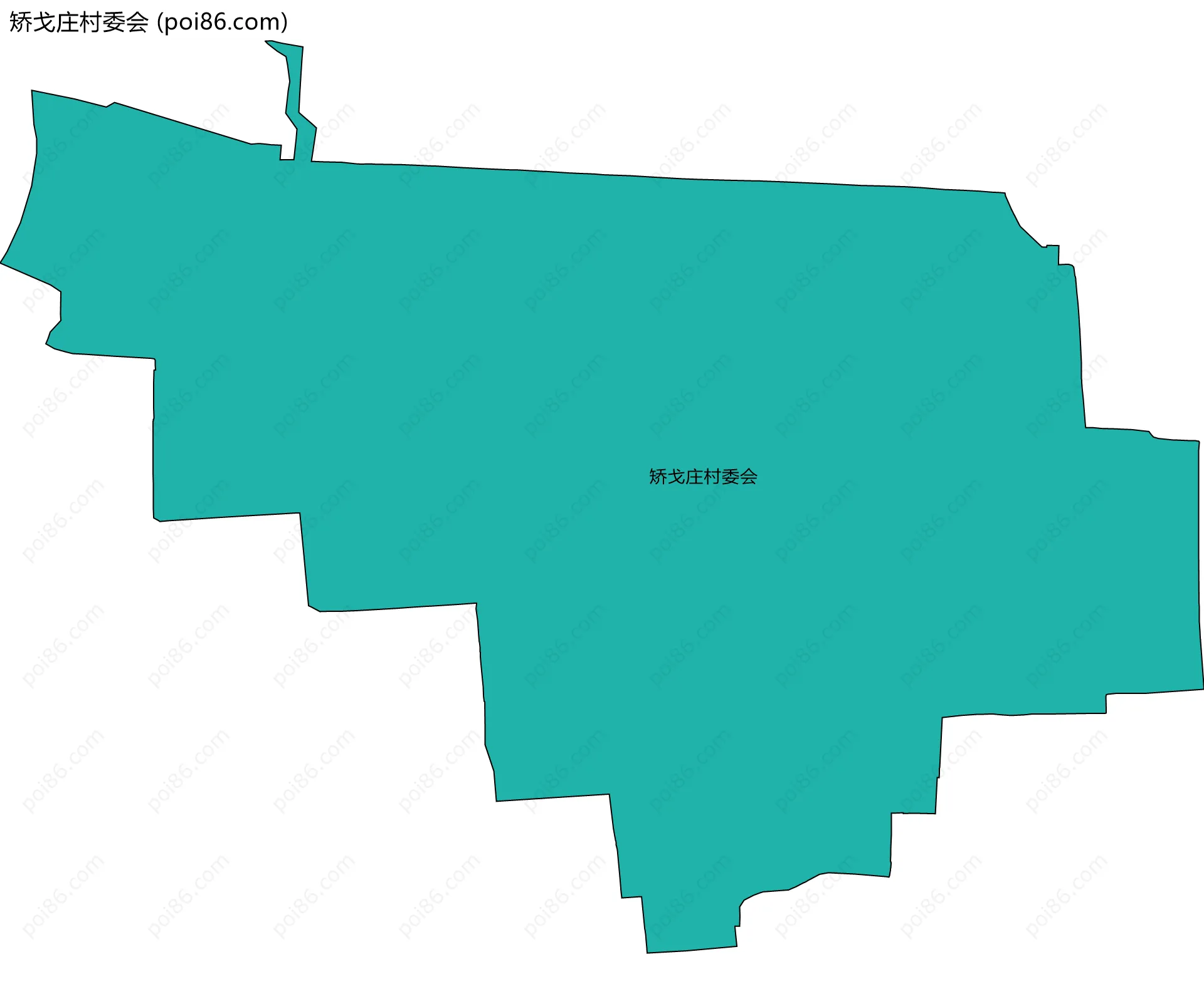 矫戈庄村委会边界地图