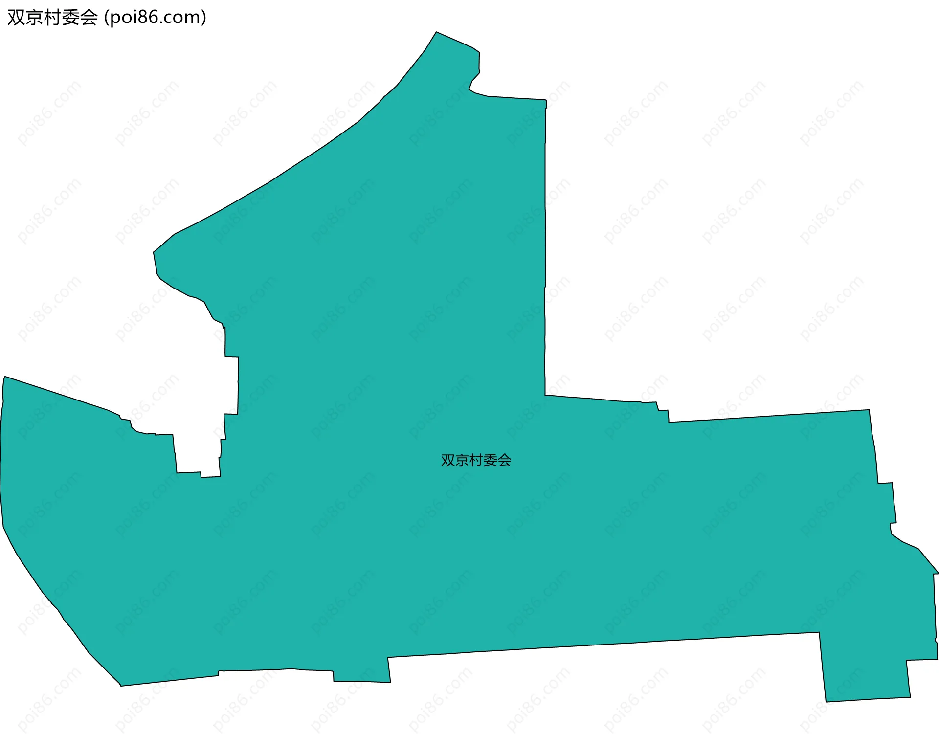 双京村委会边界地图