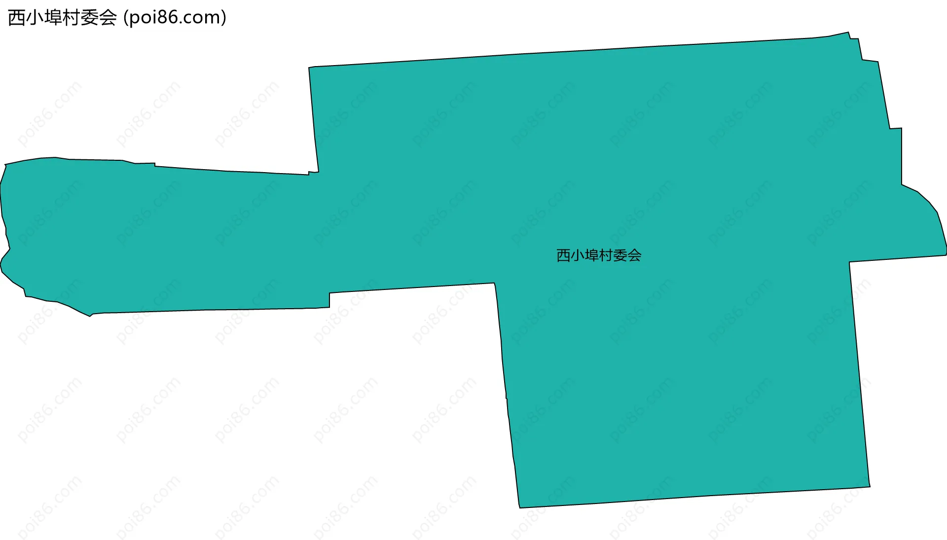 西小埠村委会边界地图