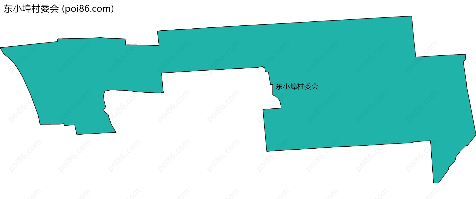 东小埠村委会边界地图