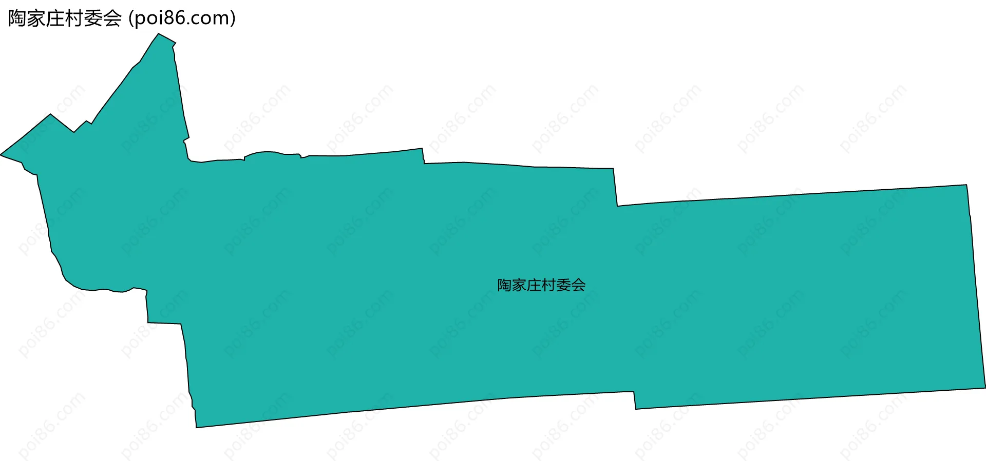 陶家庄村委会边界地图