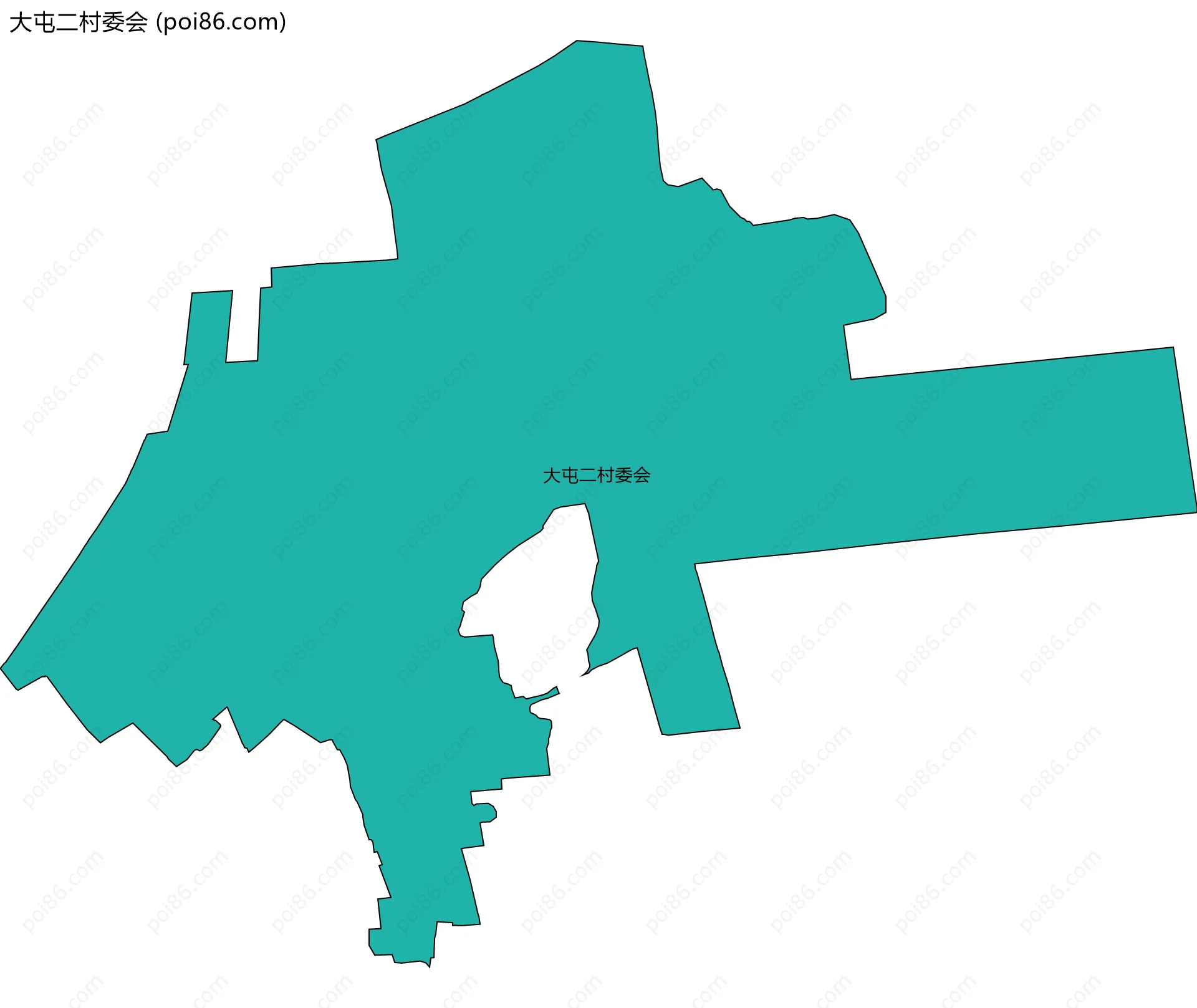 大屯二村委会边界地图