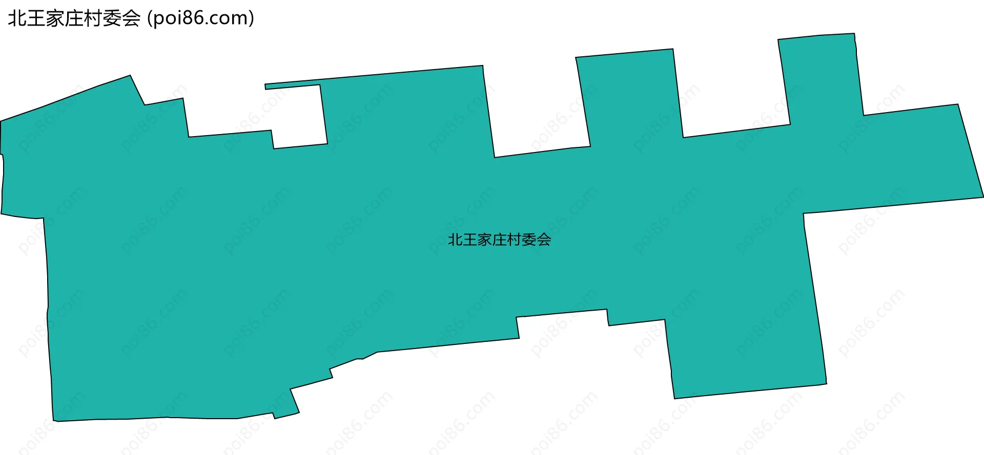 北王家庄村委会边界地图