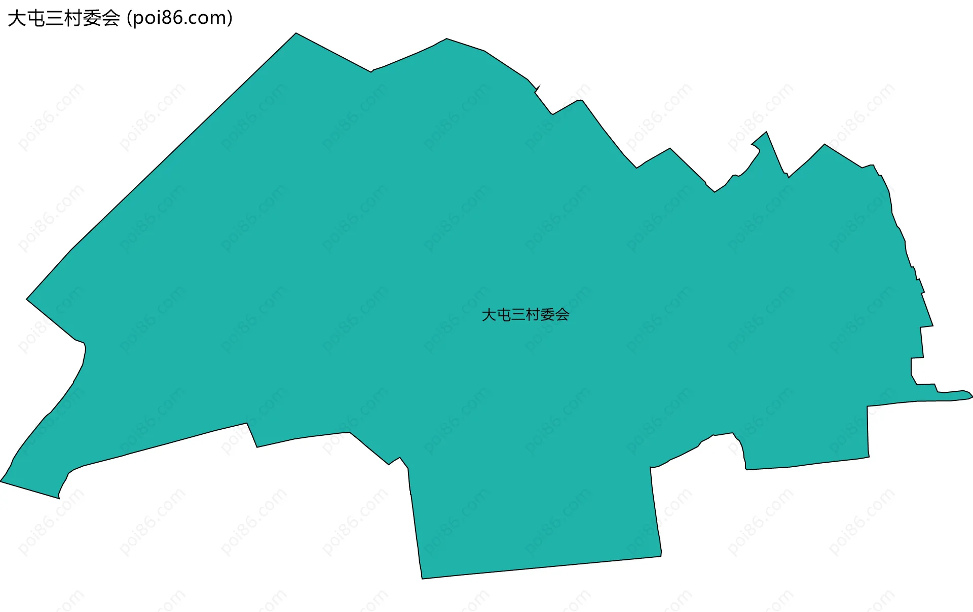 大屯三村委会边界地图