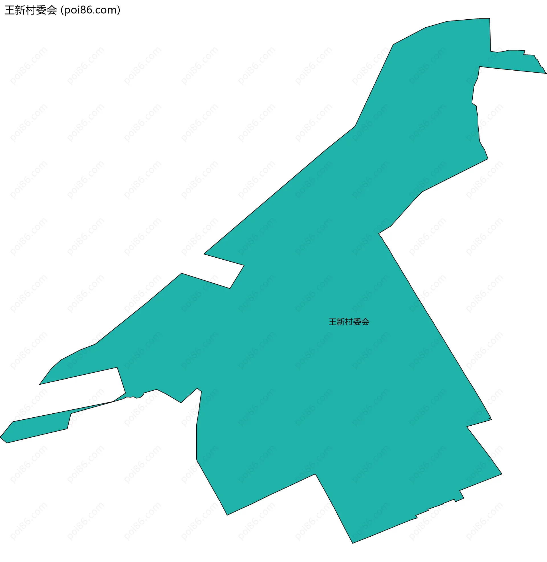 王新村委会边界地图