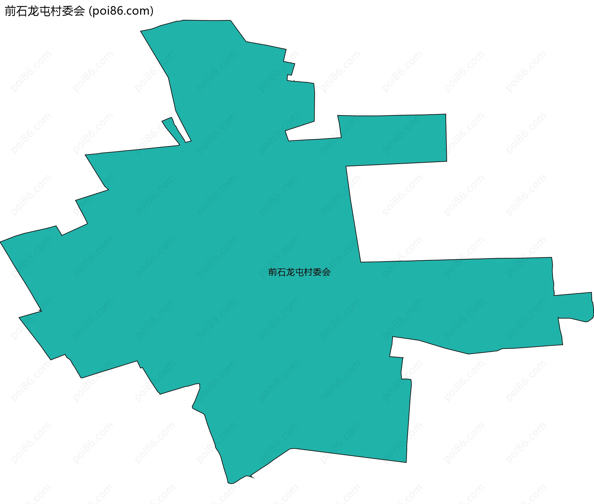 前石龙屯村委会边界地图