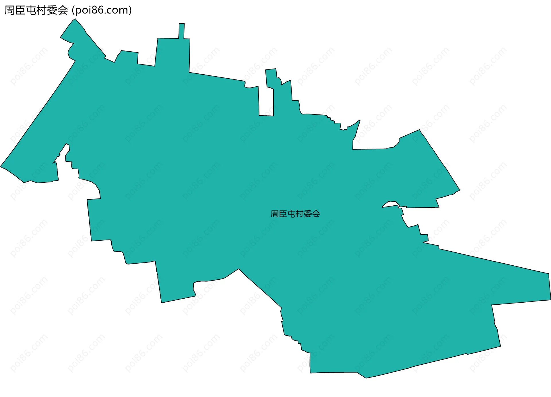 周臣屯村委会边界地图