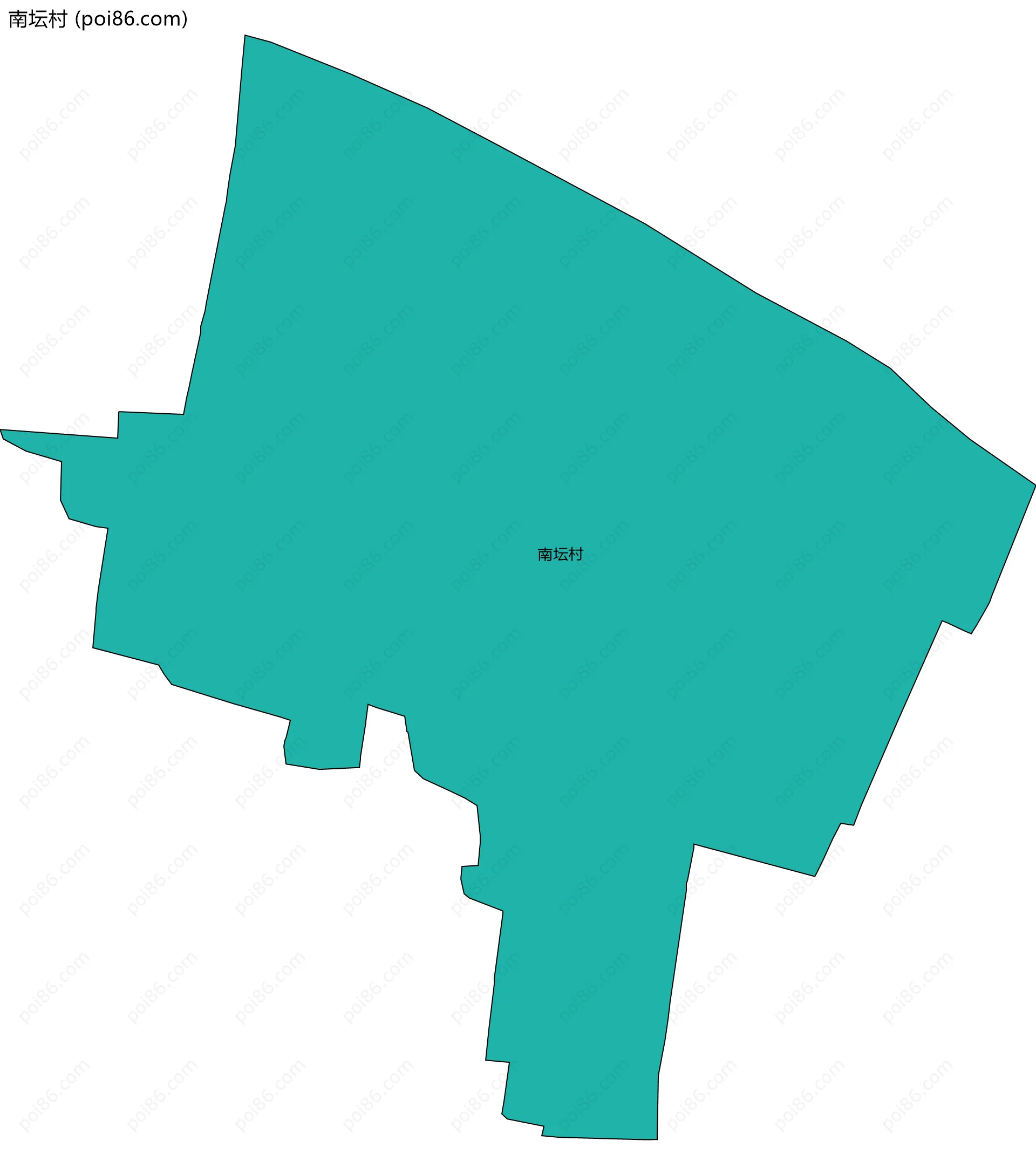 南坛村边界地图