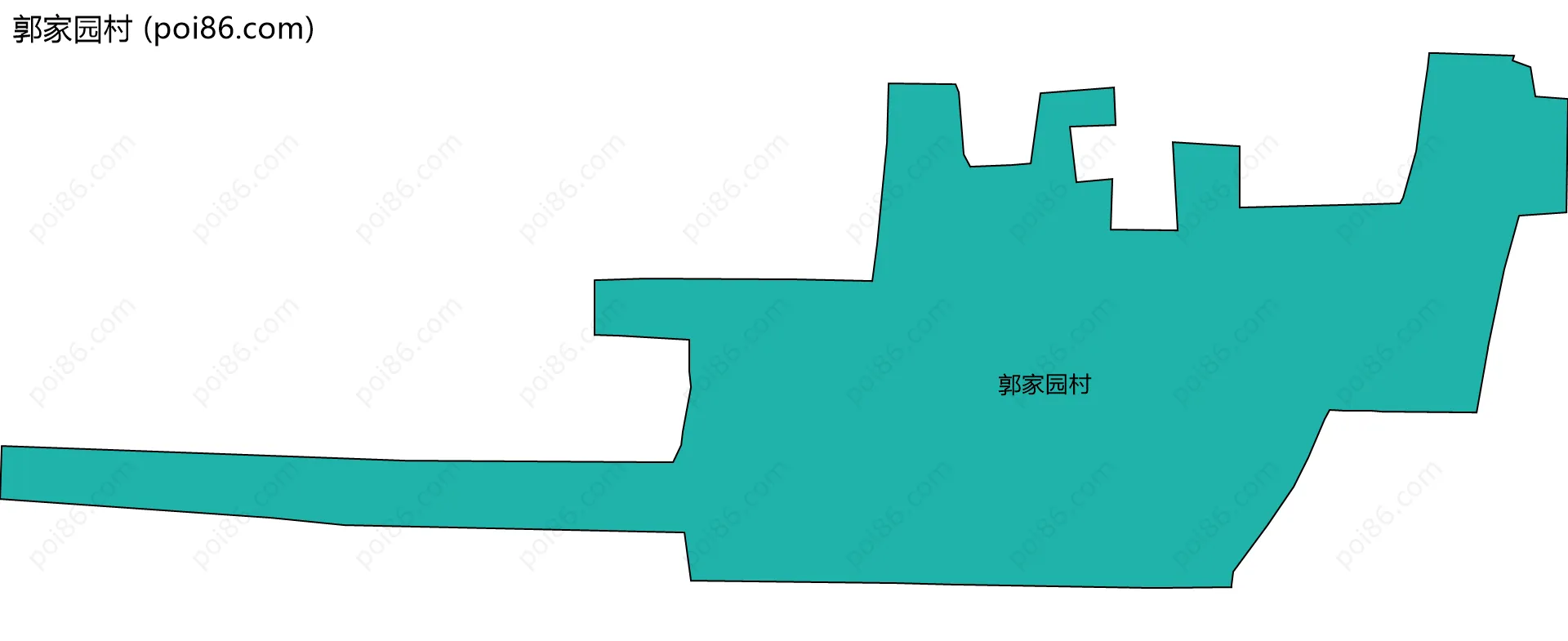 郭家园村边界地图