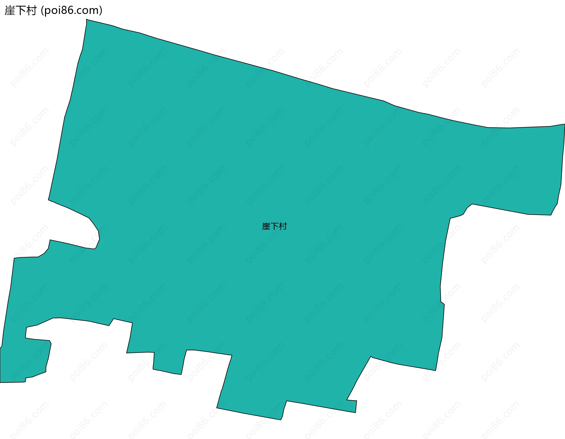 崖下村边界地图