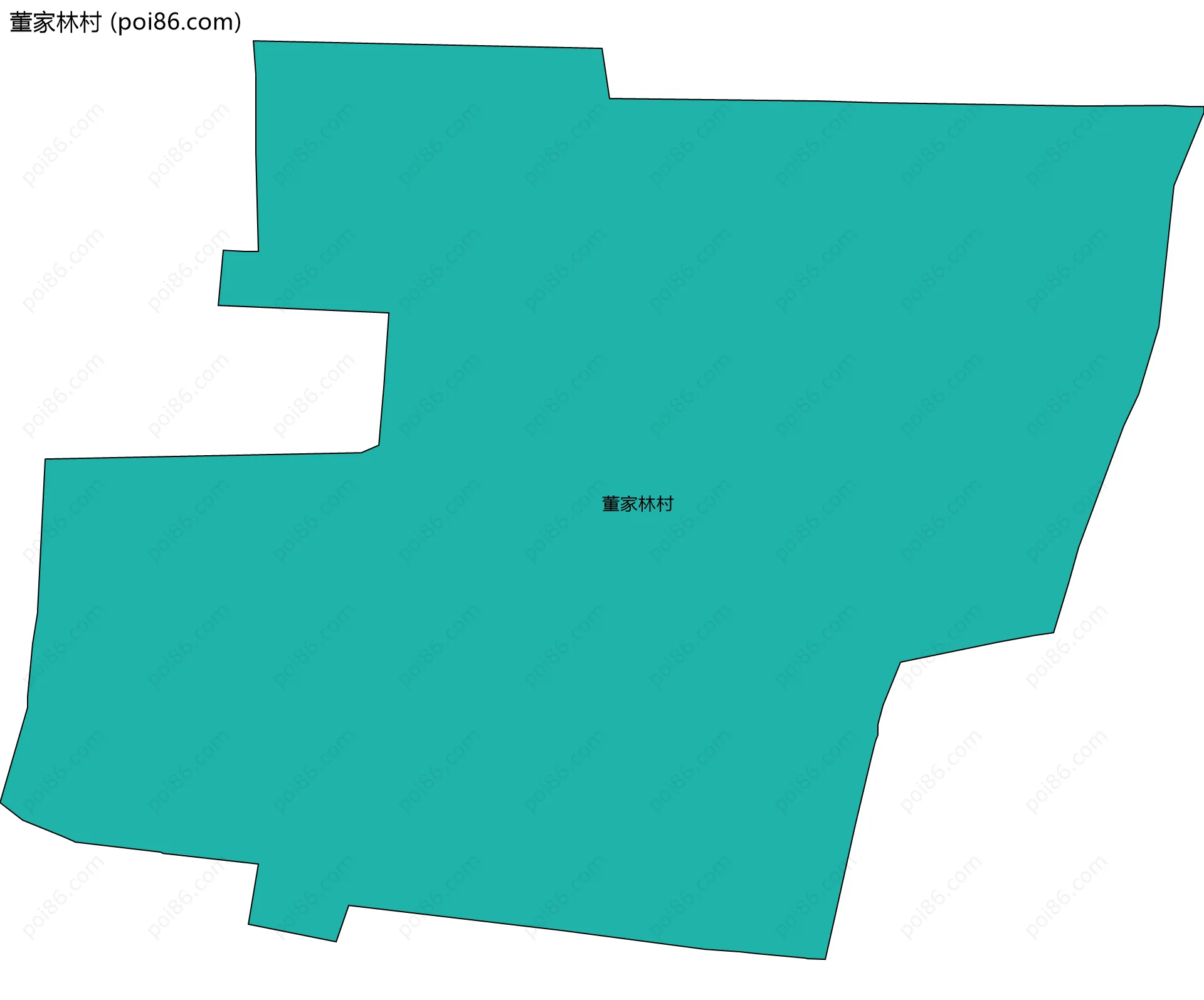 董家林村边界地图