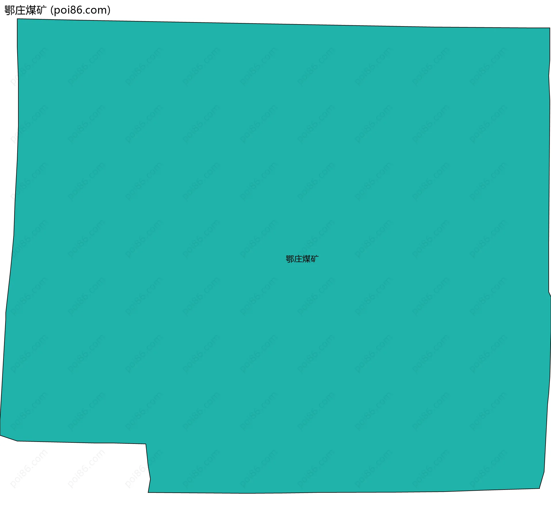 鄂庄煤矿边界地图