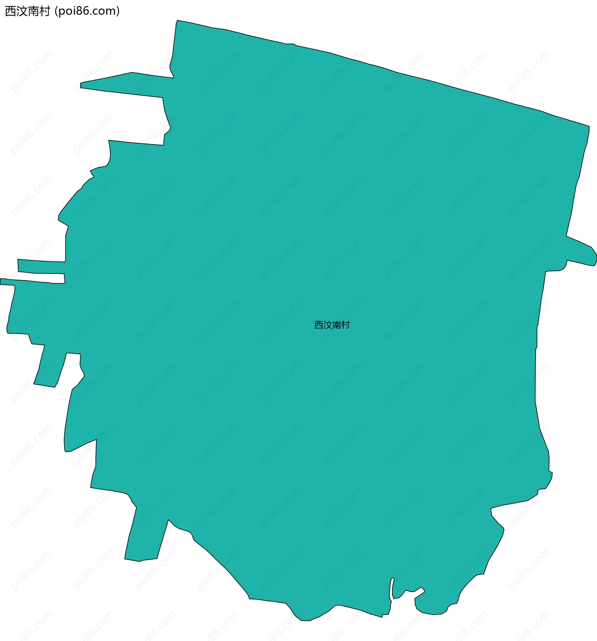 西汶南村边界地图