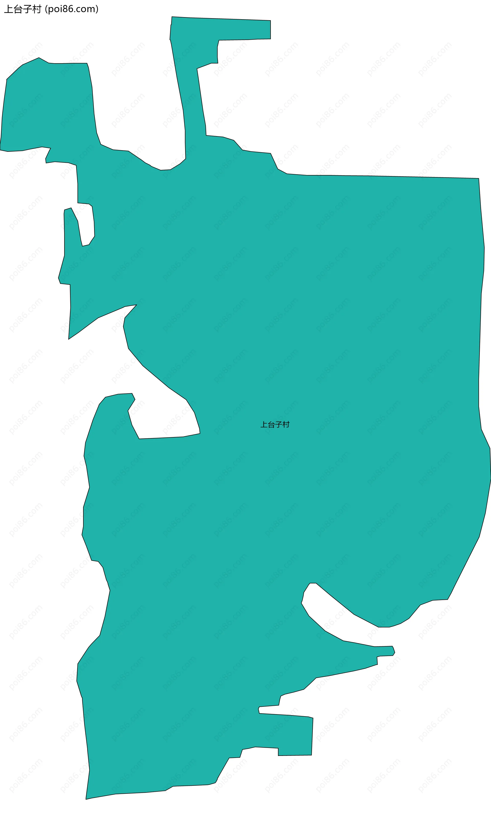 上台子村边界地图