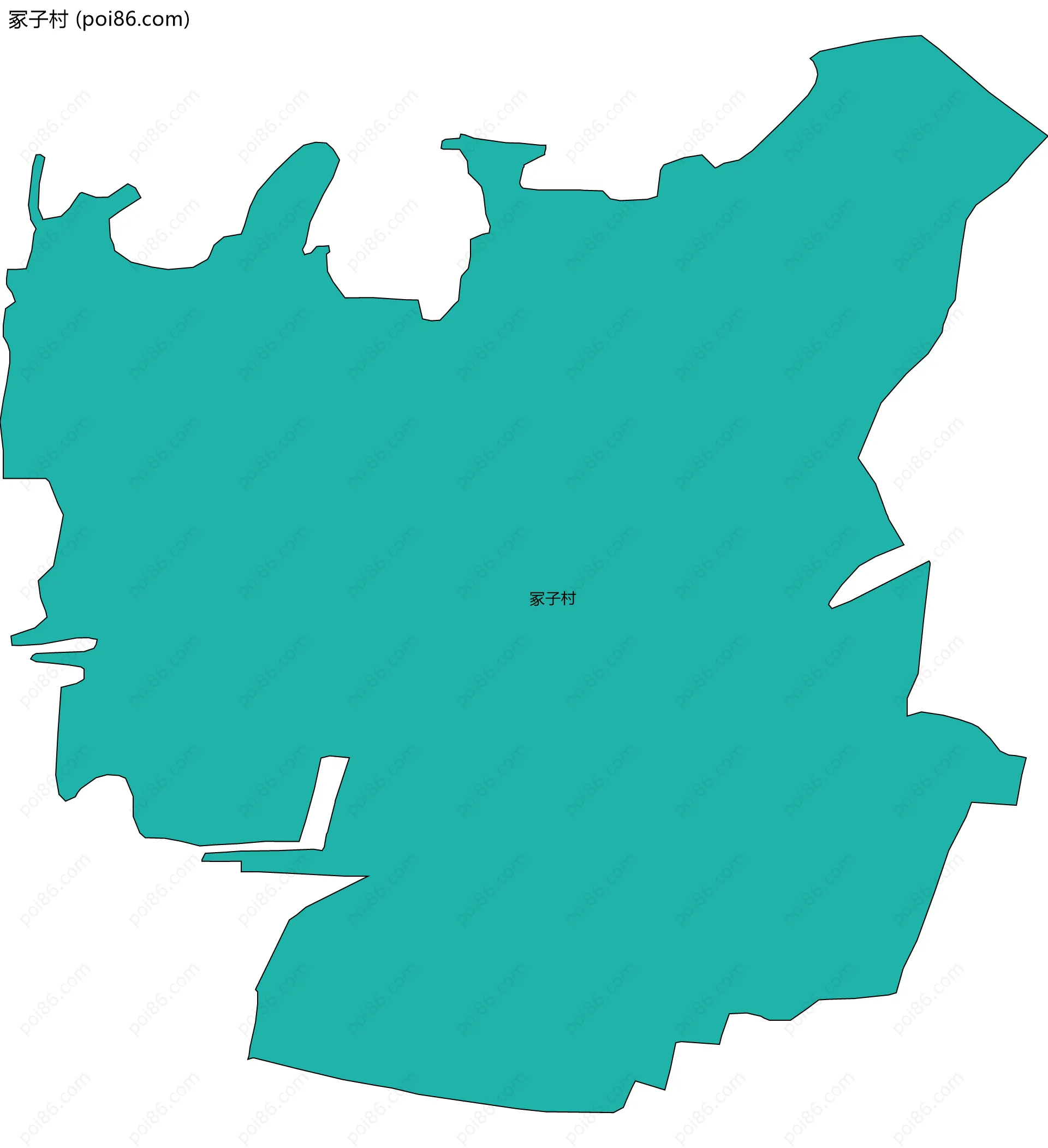 冢子村边界地图