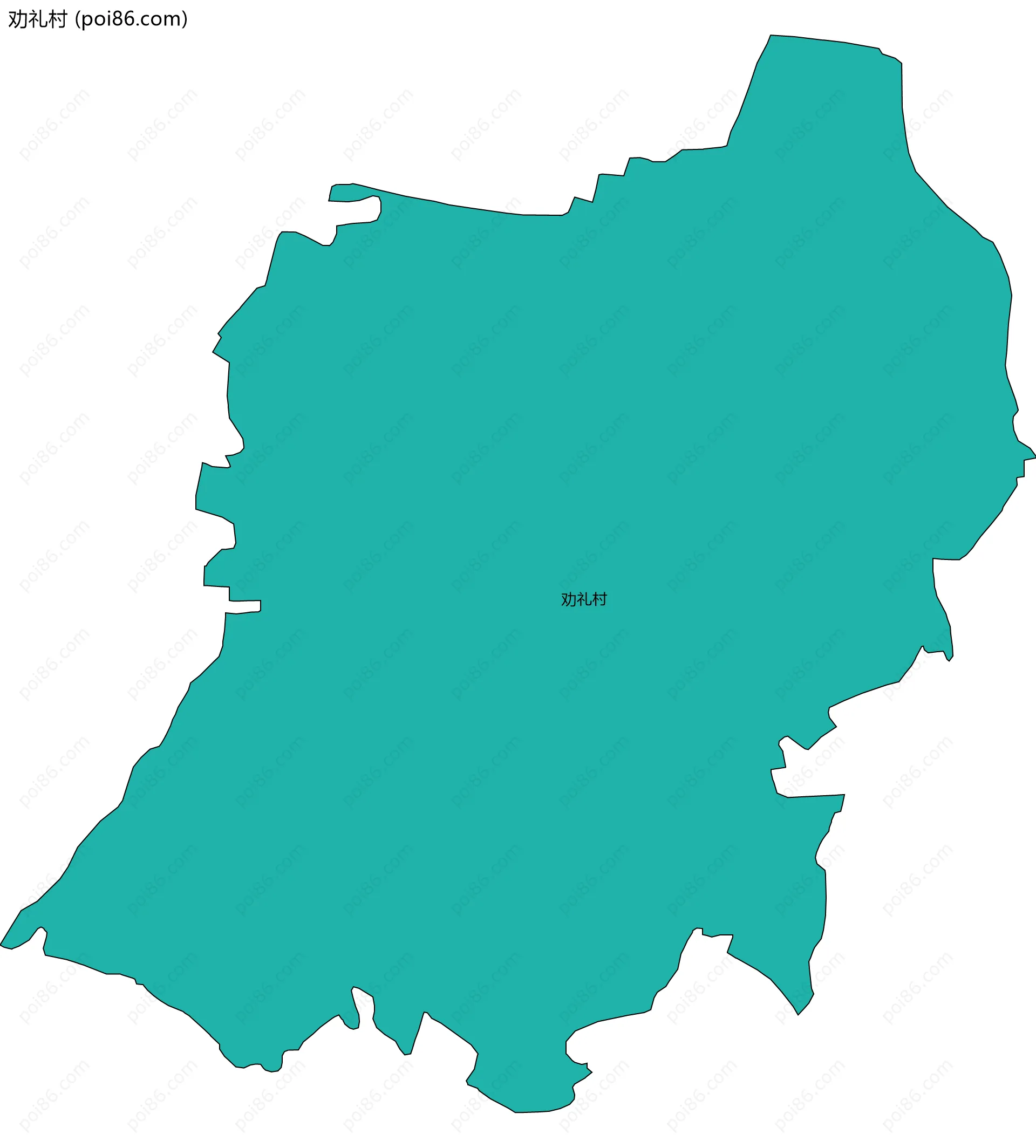 劝礼村边界地图