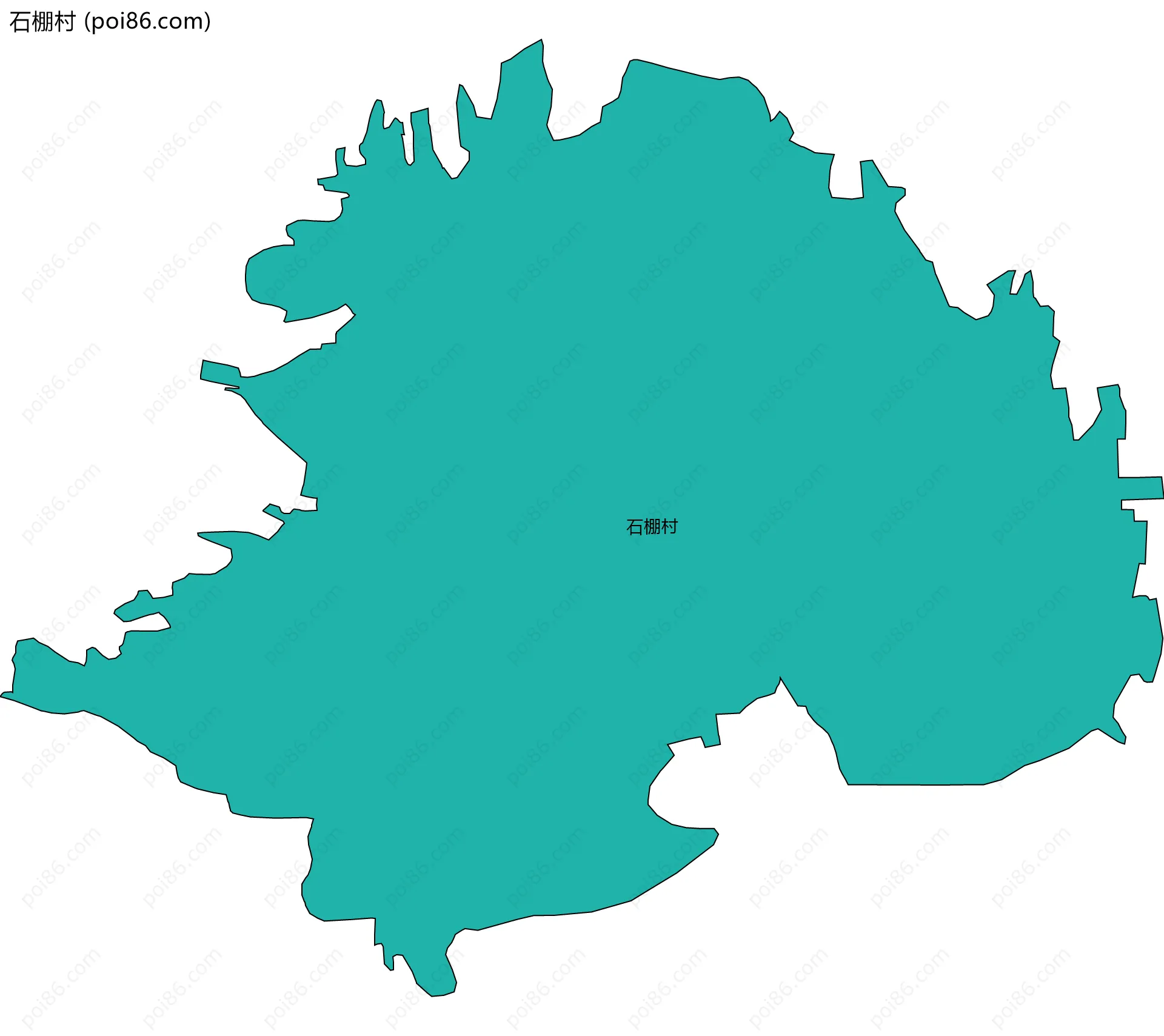 石棚村边界地图