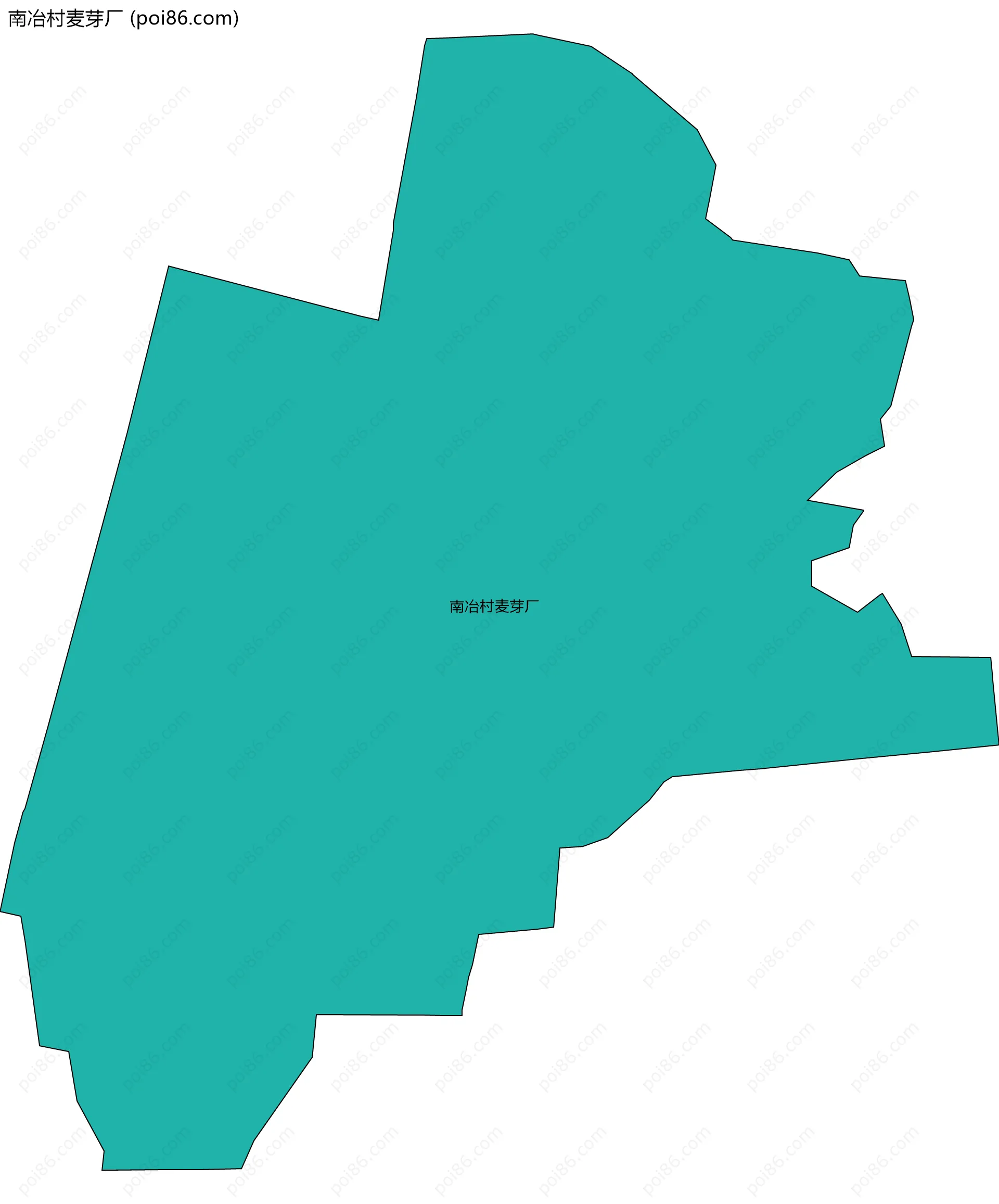 南冶村麦芽厂边界地图