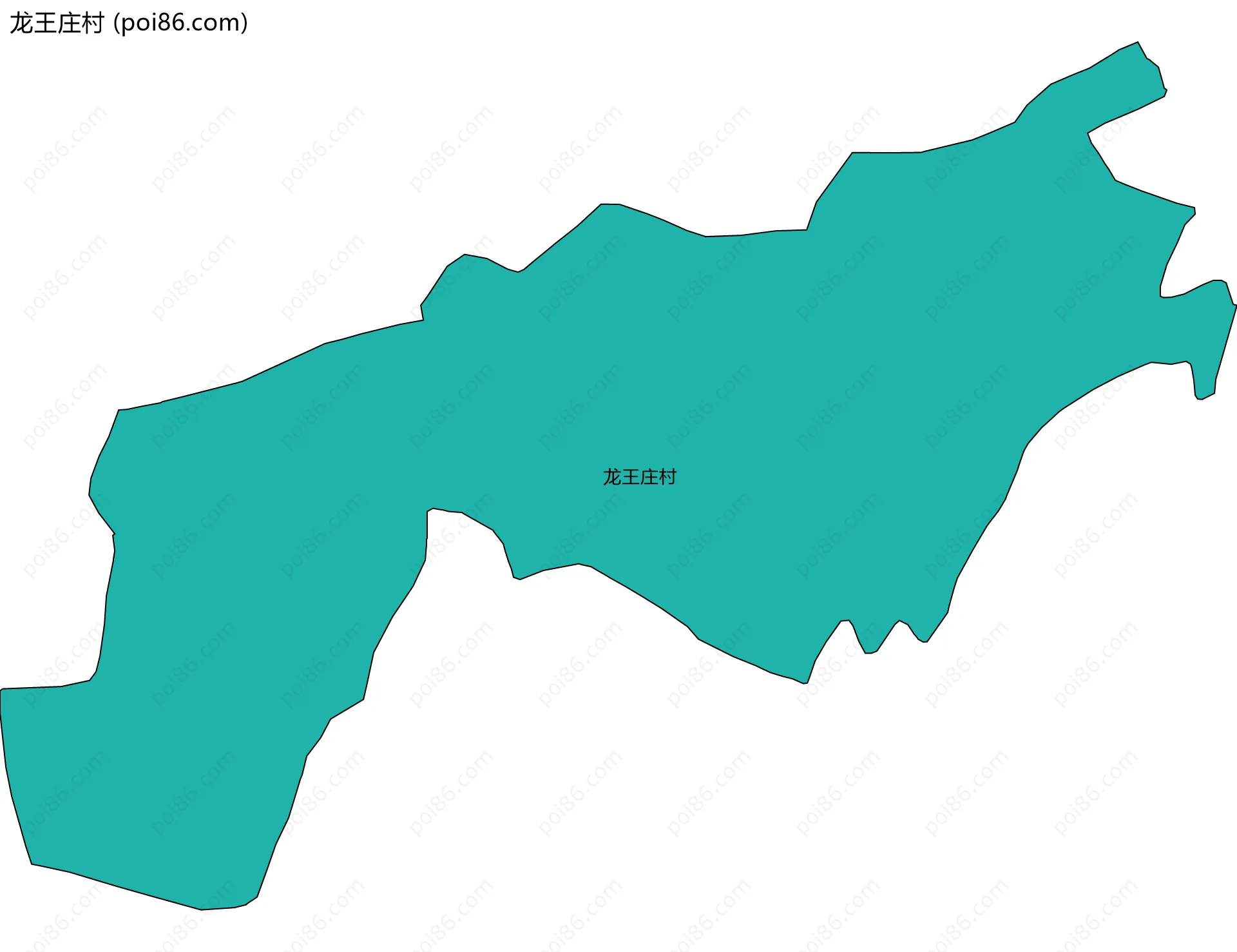 龙王庄村边界地图