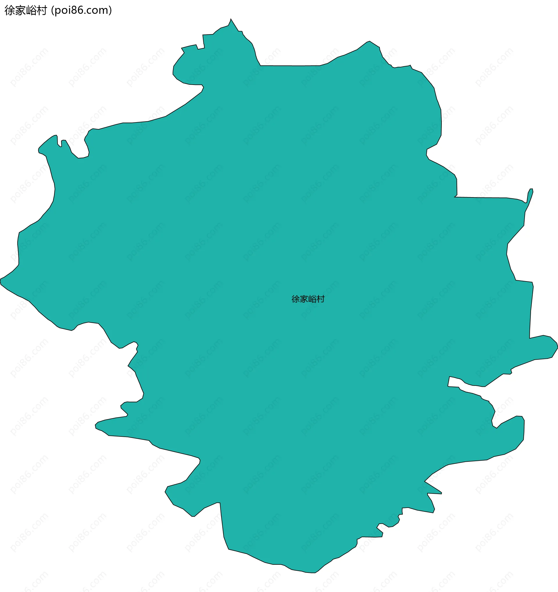 徐家峪村边界地图